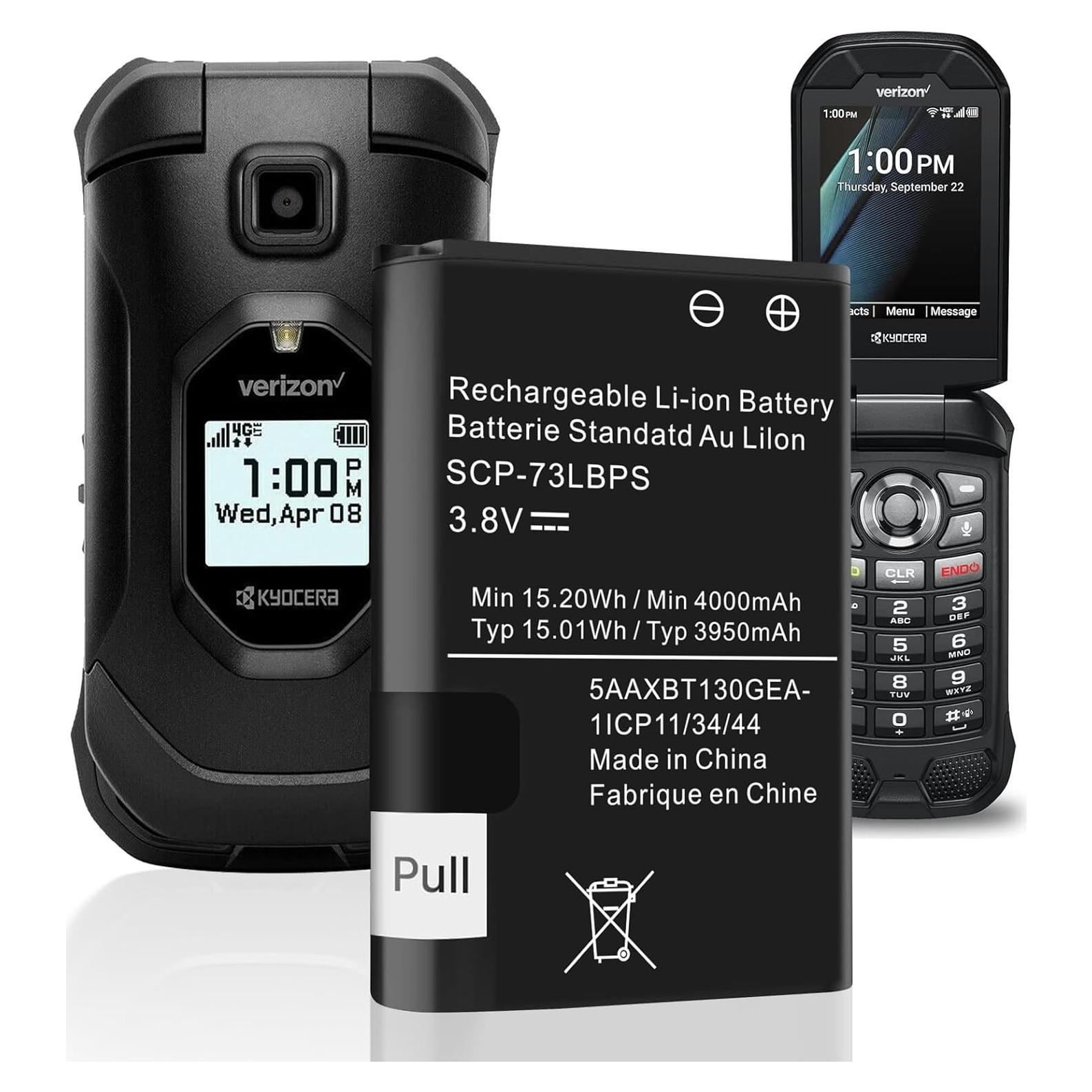 Batería de Reemplazo Wavypo SCP-73LBPS 4000mAh para Kyocera DuraXV Extreme