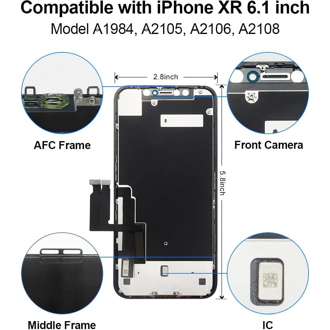 Reemplazo Pantalla LCD COF EFAITHFIX para iPhone XR 6.1"