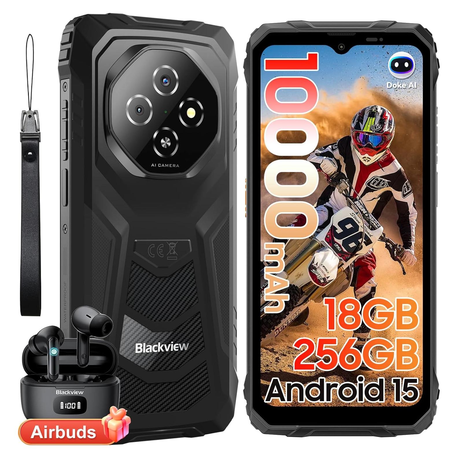 Teléfono Rugerizado Blackview Fort 1 6.56" 18GB+256GB 10000mAh