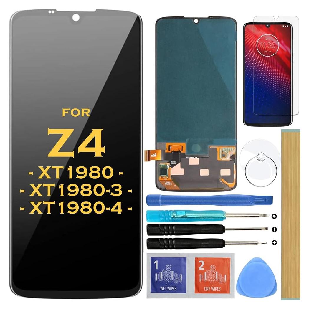 Reemplazo Pantalla LCD Touch para Motorola Moto Z4 Negro