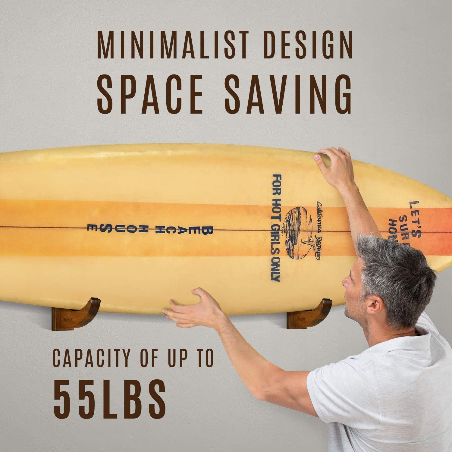 Soporte de Pared Yes4All para Tabla de Surf y Paddleboard