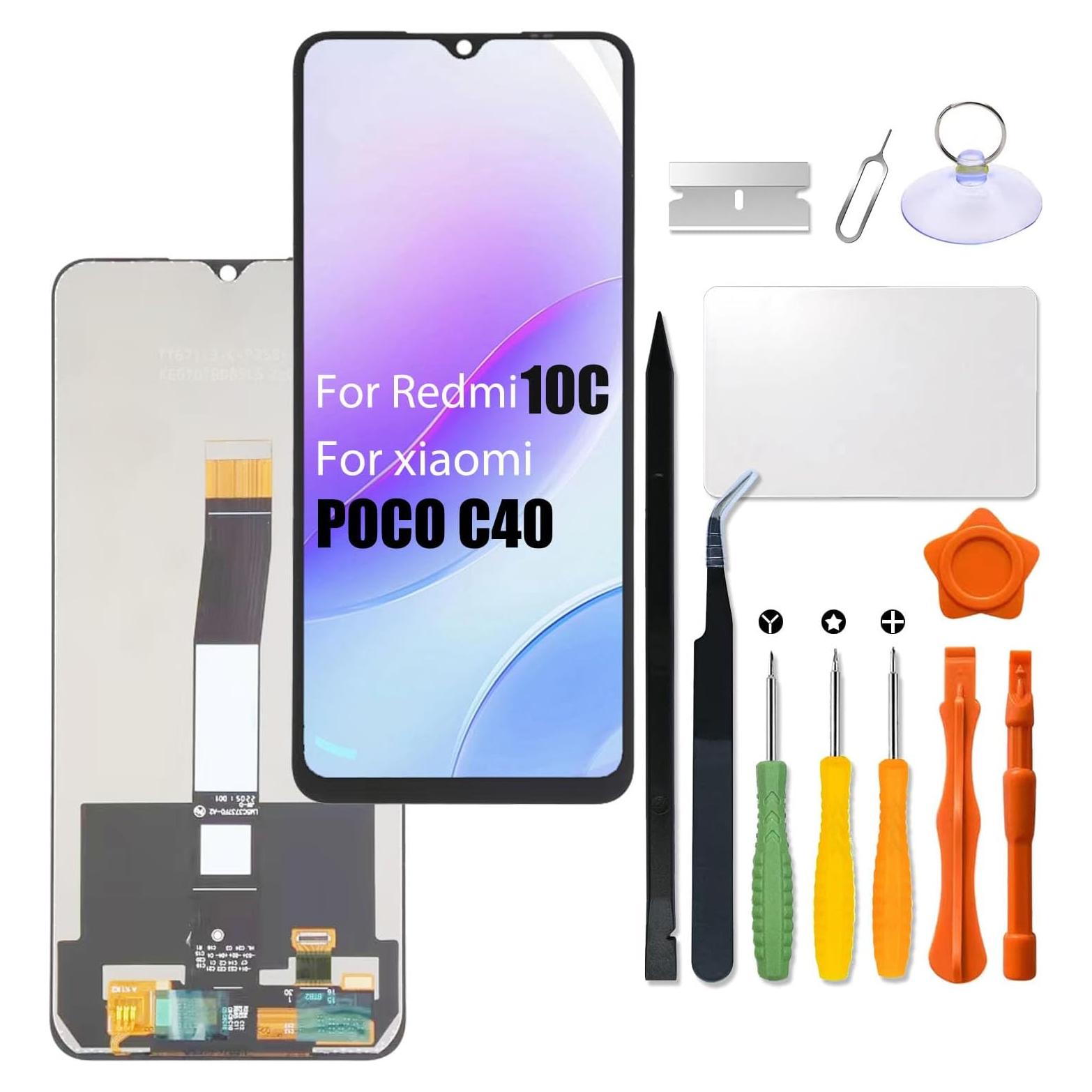 Pantalla LCD de Reemplazo Xiaomi Redmi 10C con Kit de Reparación