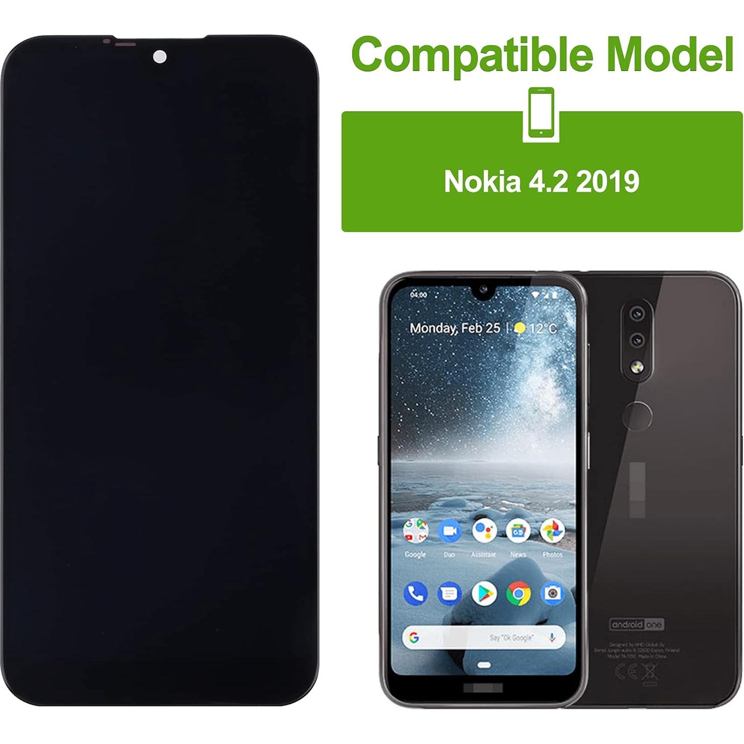 Pantalla LCD Táctil Reemplazo Compatible Nokia 4.2 Negro