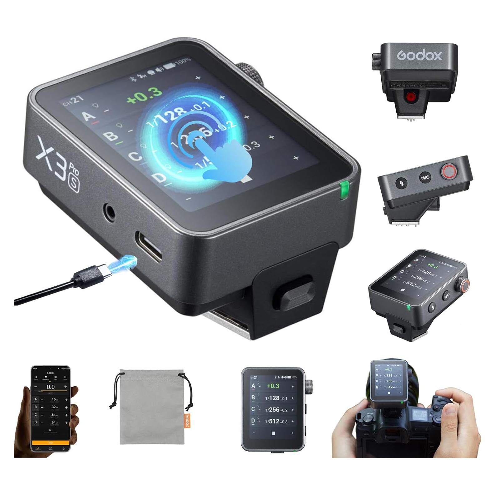 Disparador Inalámbrico TTL Godox X3 Pro para Sony, Pantalla 2.4"