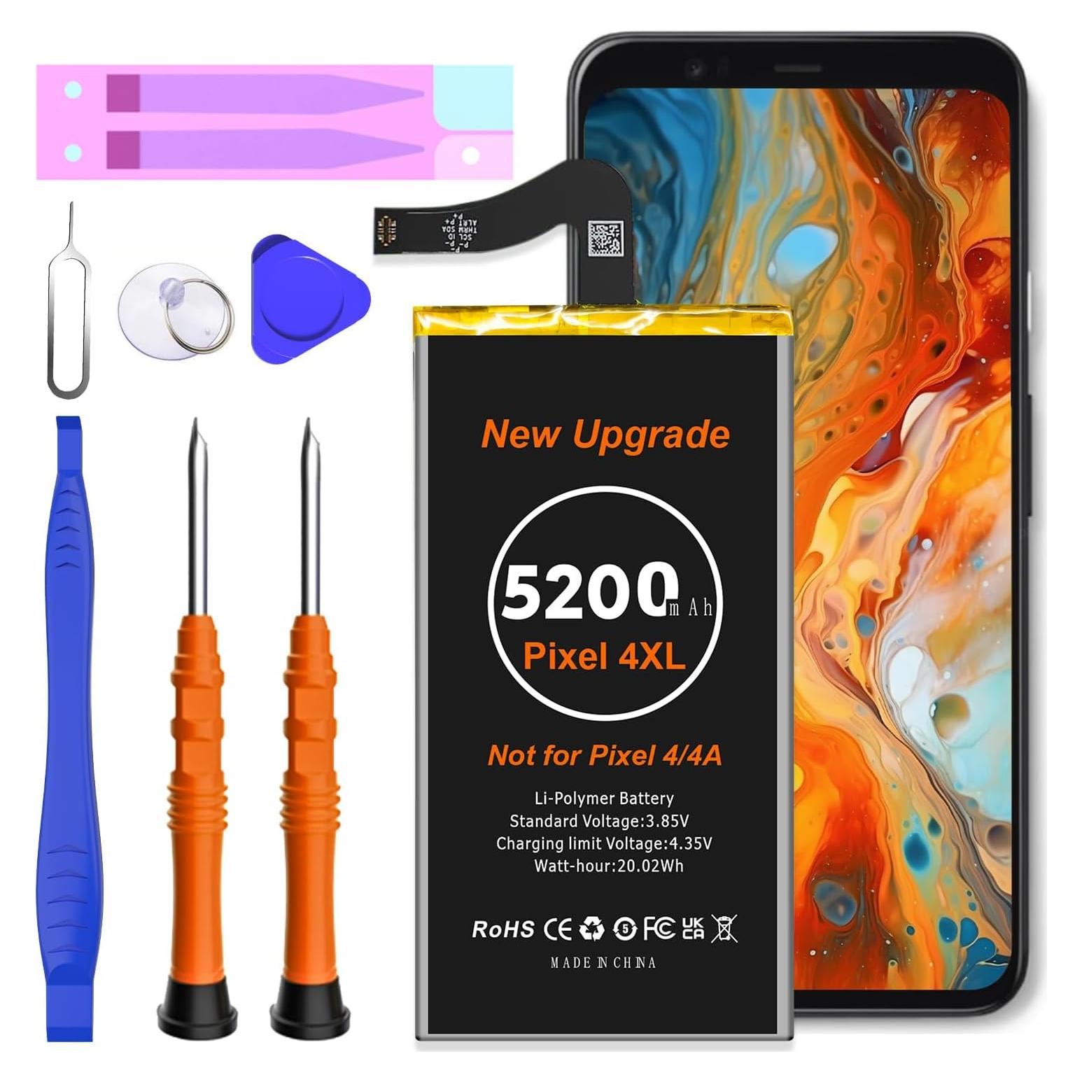 Batería de Reemplazo WAVYPO 5200mAh para Google Pixel 4XL