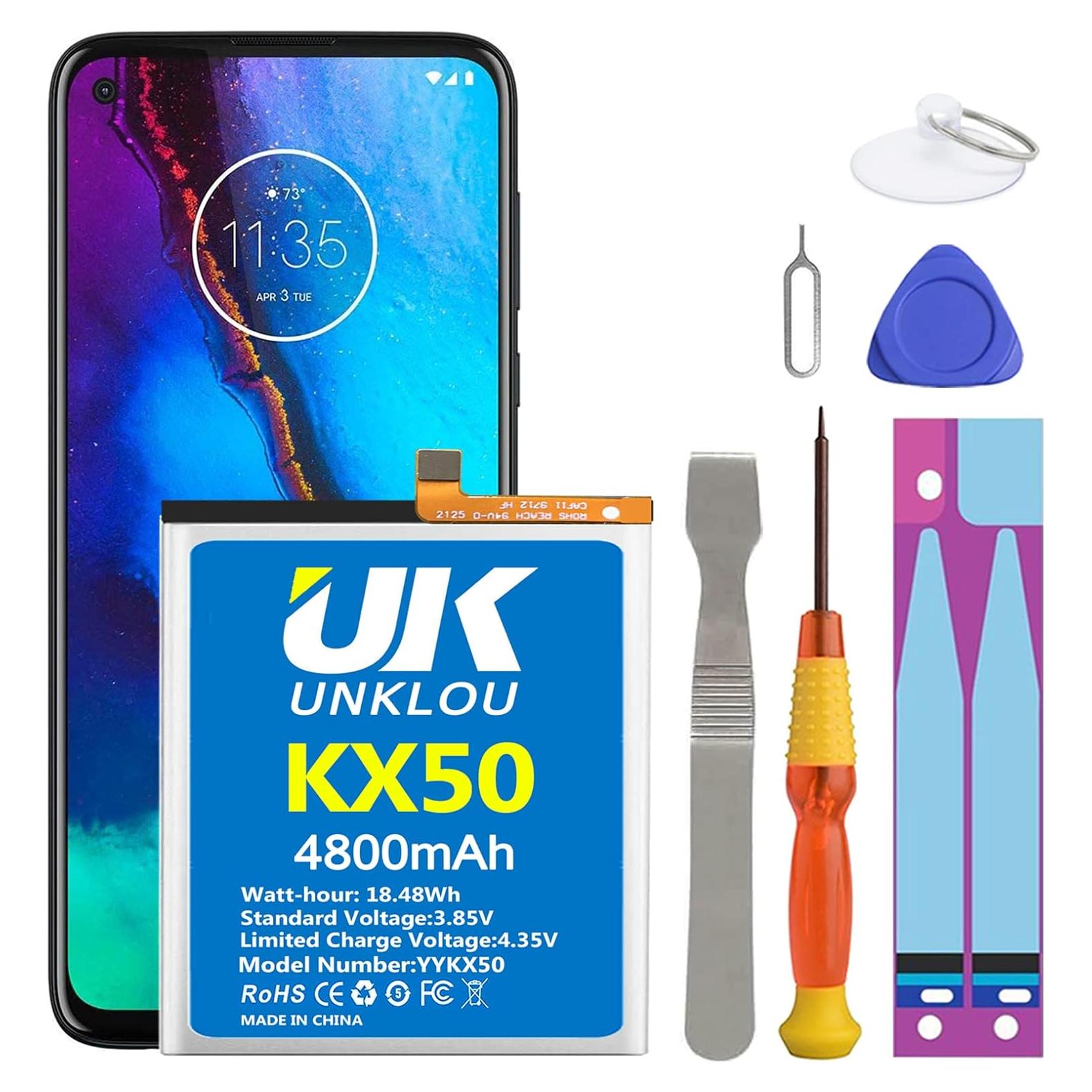 Batería de Reemplazo UNKLOU 4800mAh para Moto G Stylus 2020