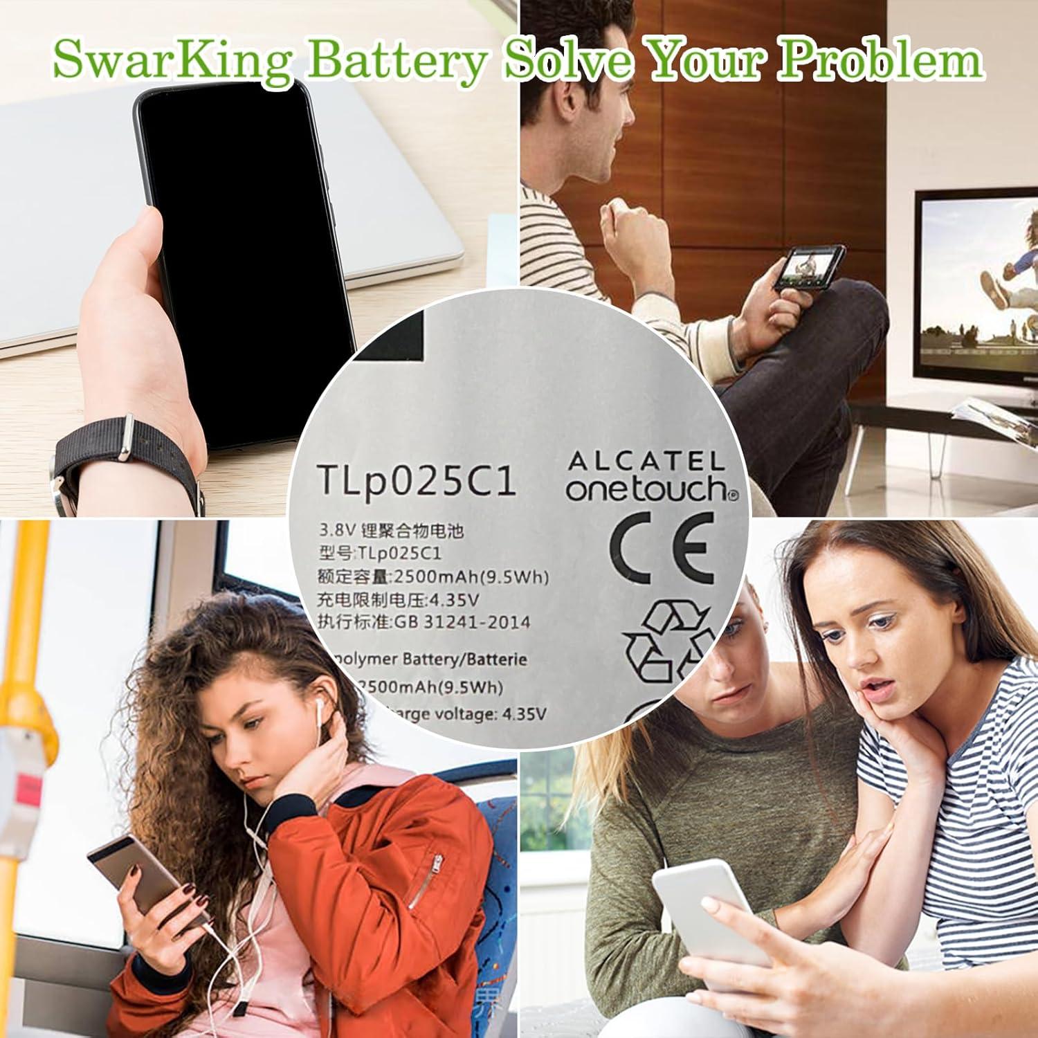 Batería de Reemplazo Alcatel Pop 4 TLP025C1 2500 mAh con Herramientas