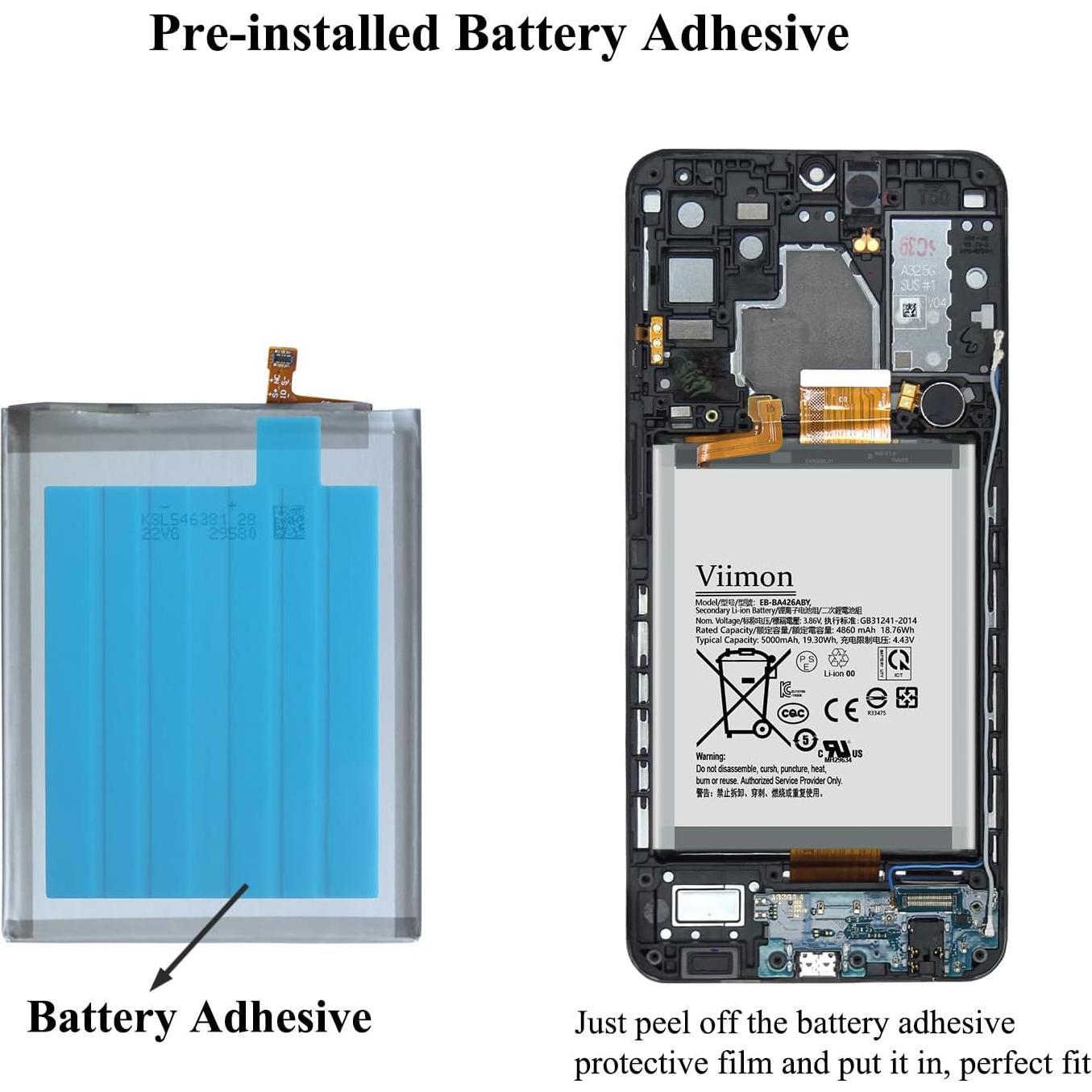 Batería de Reemplazo Viimon para Samsung Galaxy A32 5G