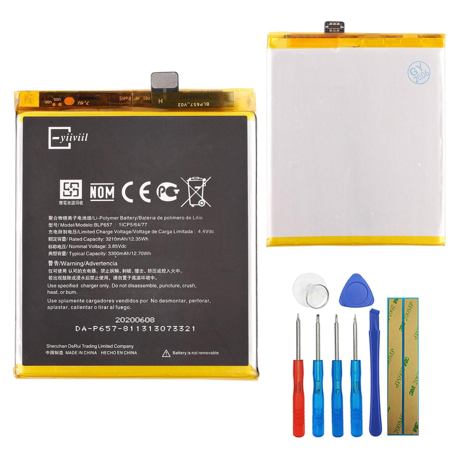 Batería de Reemplazo BLP657 OnePlus 6 3210mAh con Herramientas