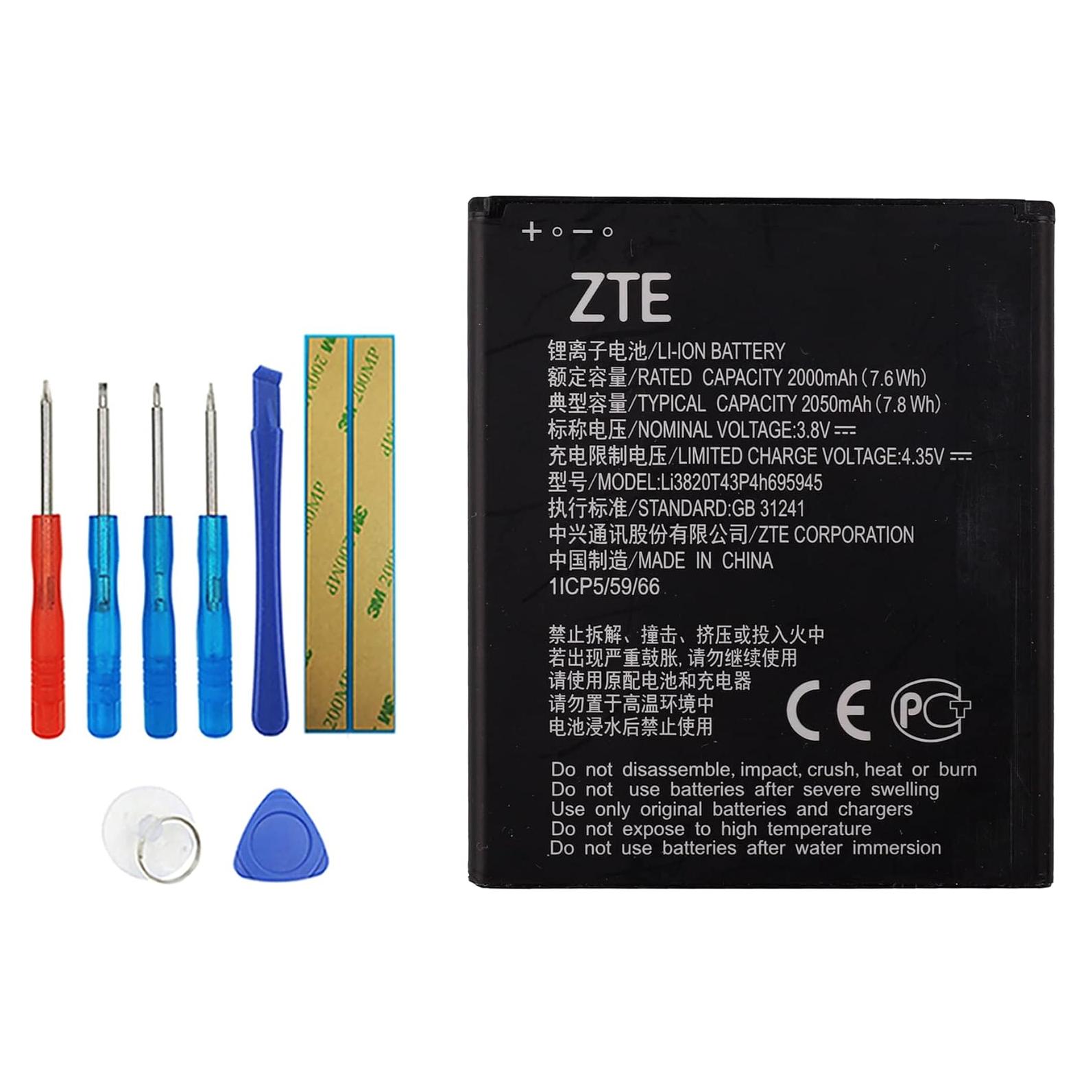 Batería de Reemplazo Li3820T43P4h695945 ZTE Blade Vantage 2