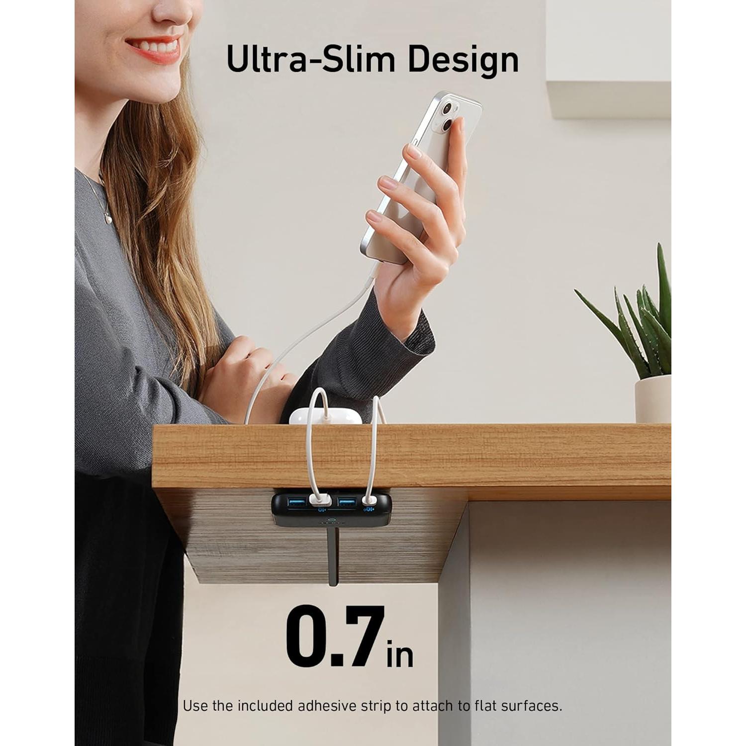 Cargador Anker 65W 4 Puertos USB-C Rápido GaN - Ideal para Laptops