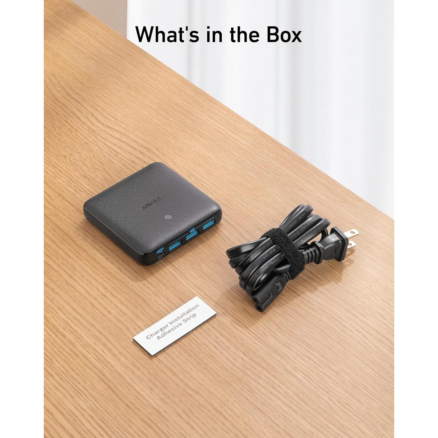 Cargador Anker 65W 4 Puertos USB-C Rápido GaN - Ideal para Laptops