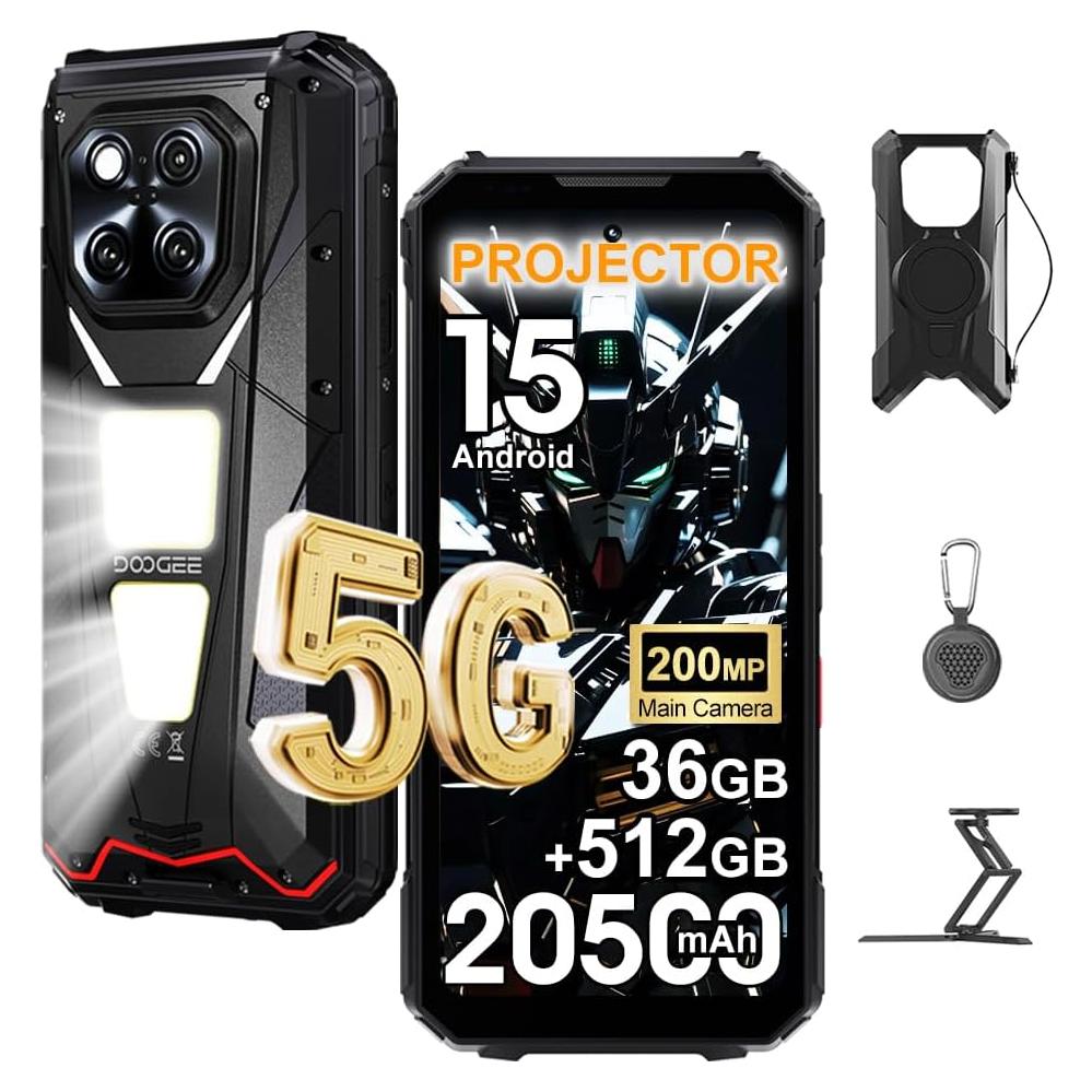DOOGEE V Max Play 5G Teléfono Rugged 20500mAh 36GB 512GB