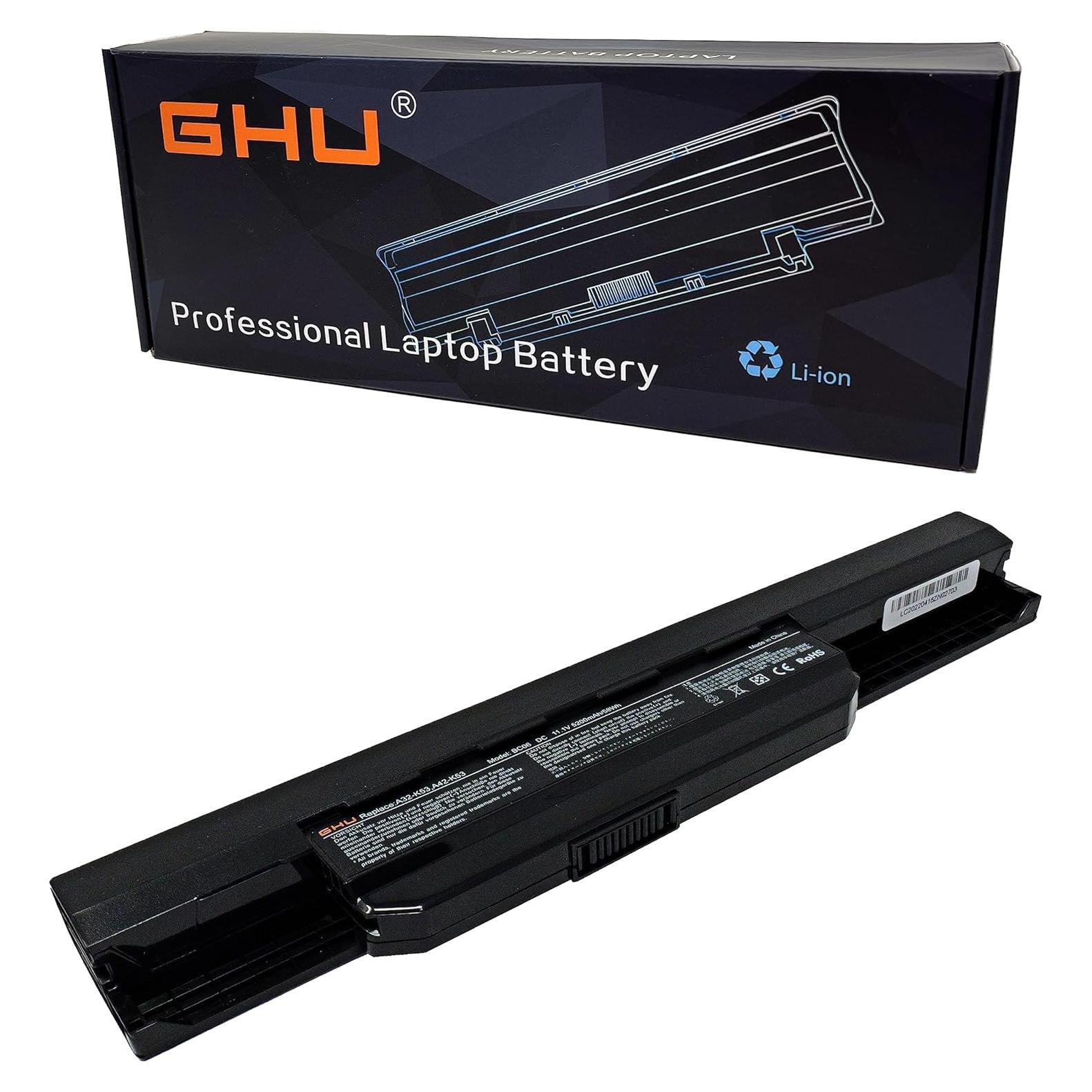 Batería GHU para Laptop Asus A53 K53 5200mAh 11.1V