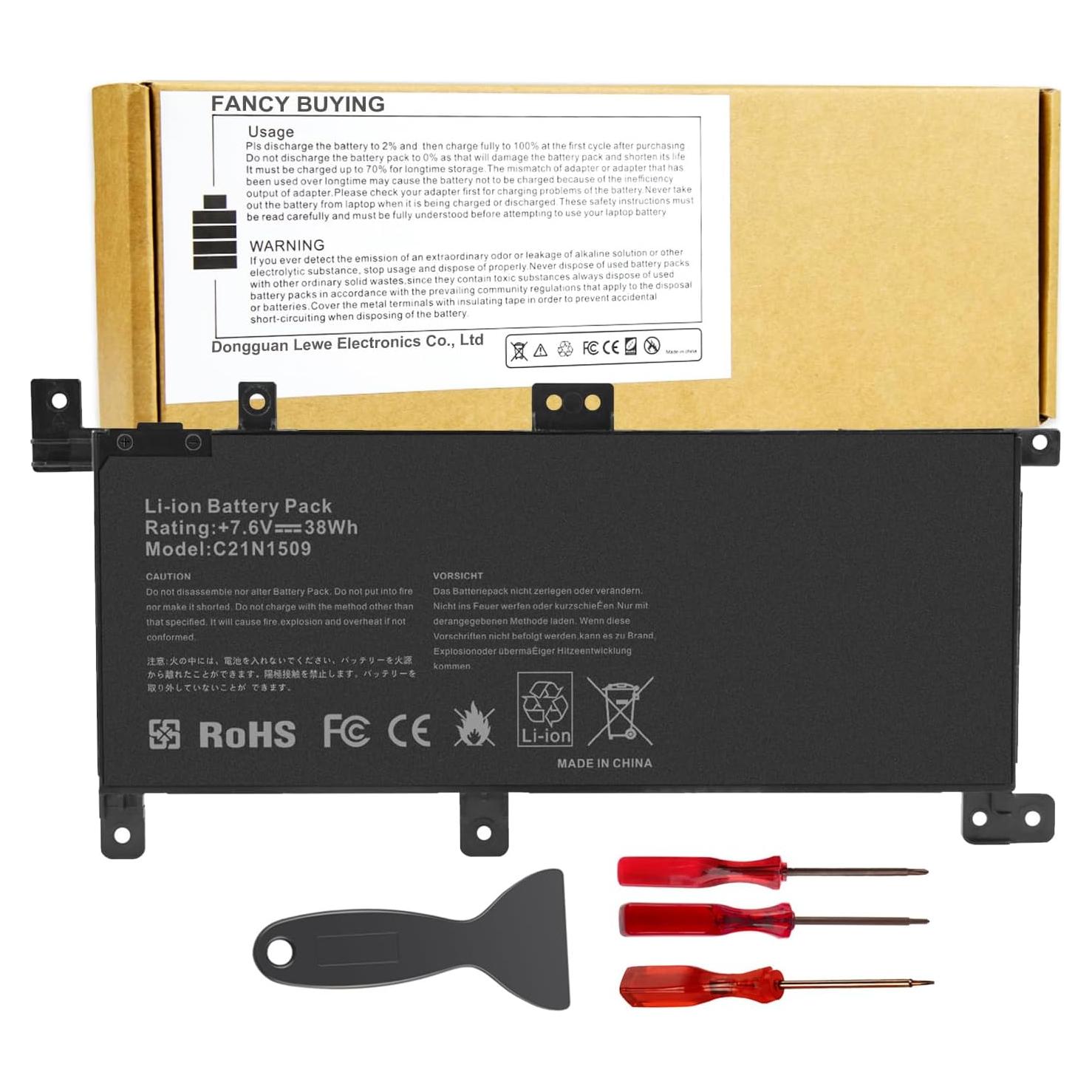 Batería Li-ion 7.6V 38Wh Fancy Buying para ASUS A556 X556 K556