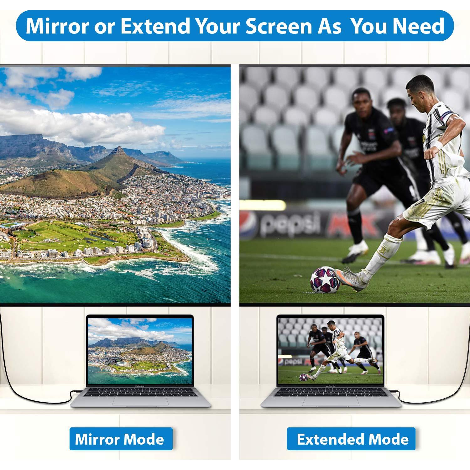 Adaptador USB-C a DisplayPort 8K Tek Styz 1.83m 60Hz