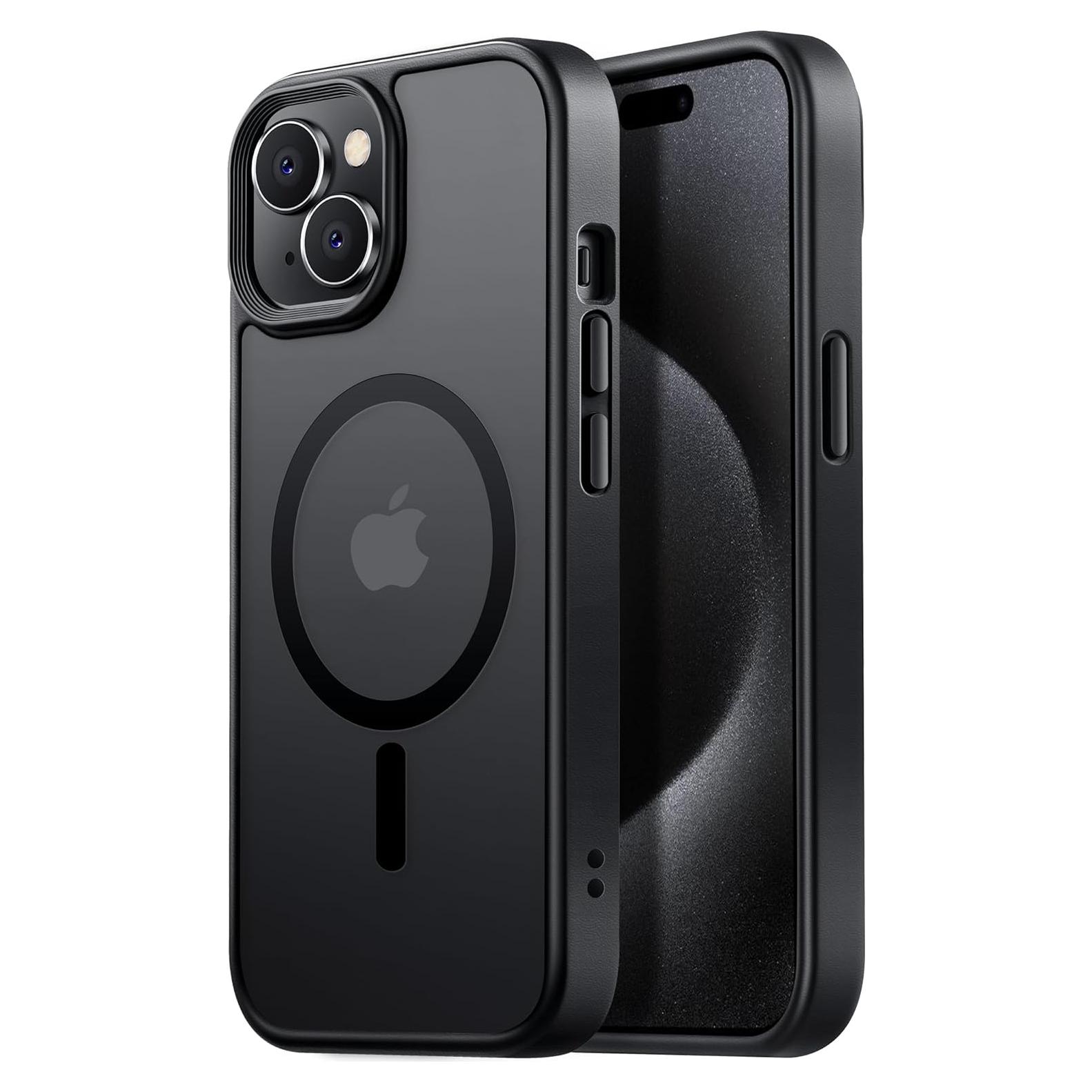 Funda Magnética Tigowos para iPhone 15 Resistente a Caídas