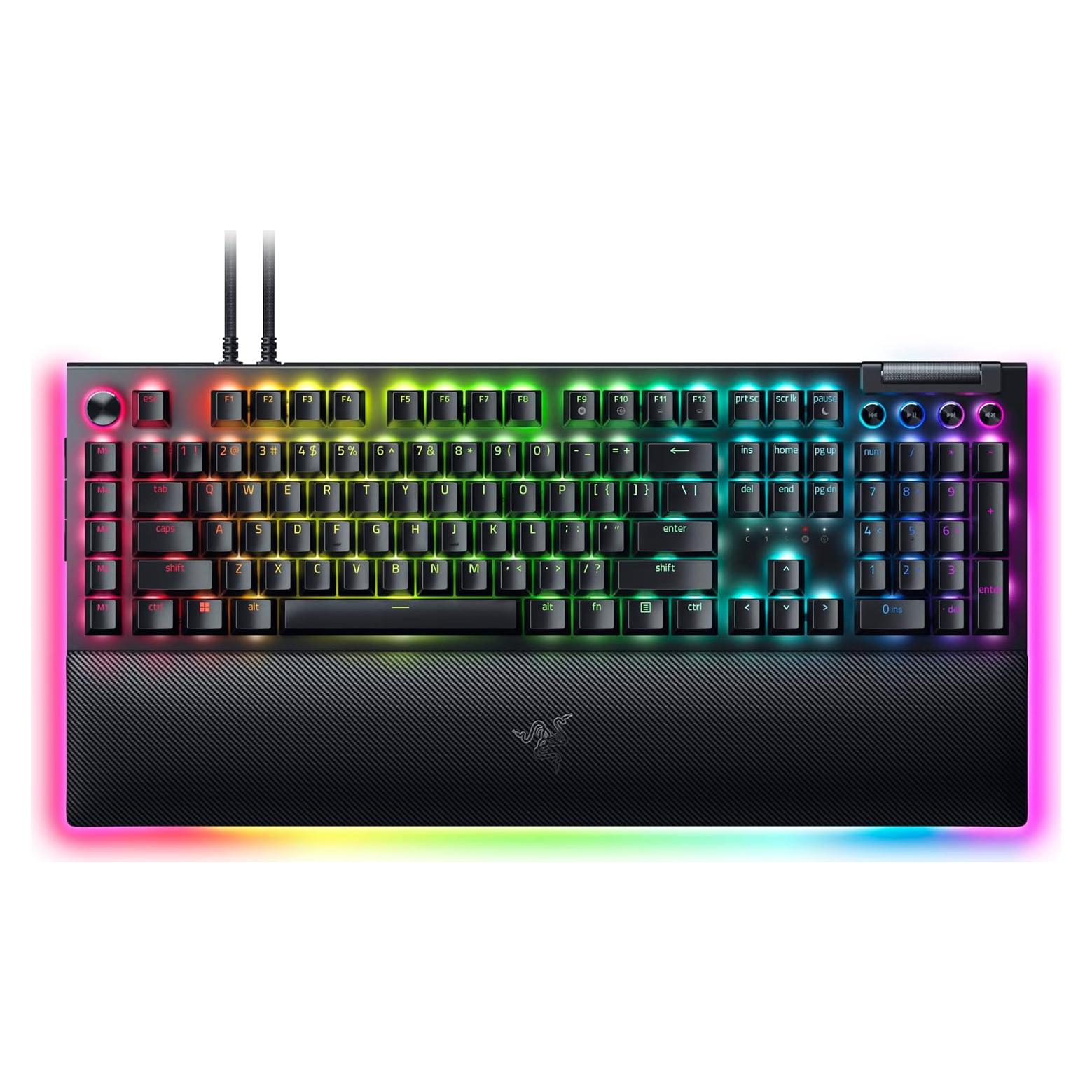 Teclado Mecánico Razer BlackWidow V4 Pro - Interruptores Amarillos