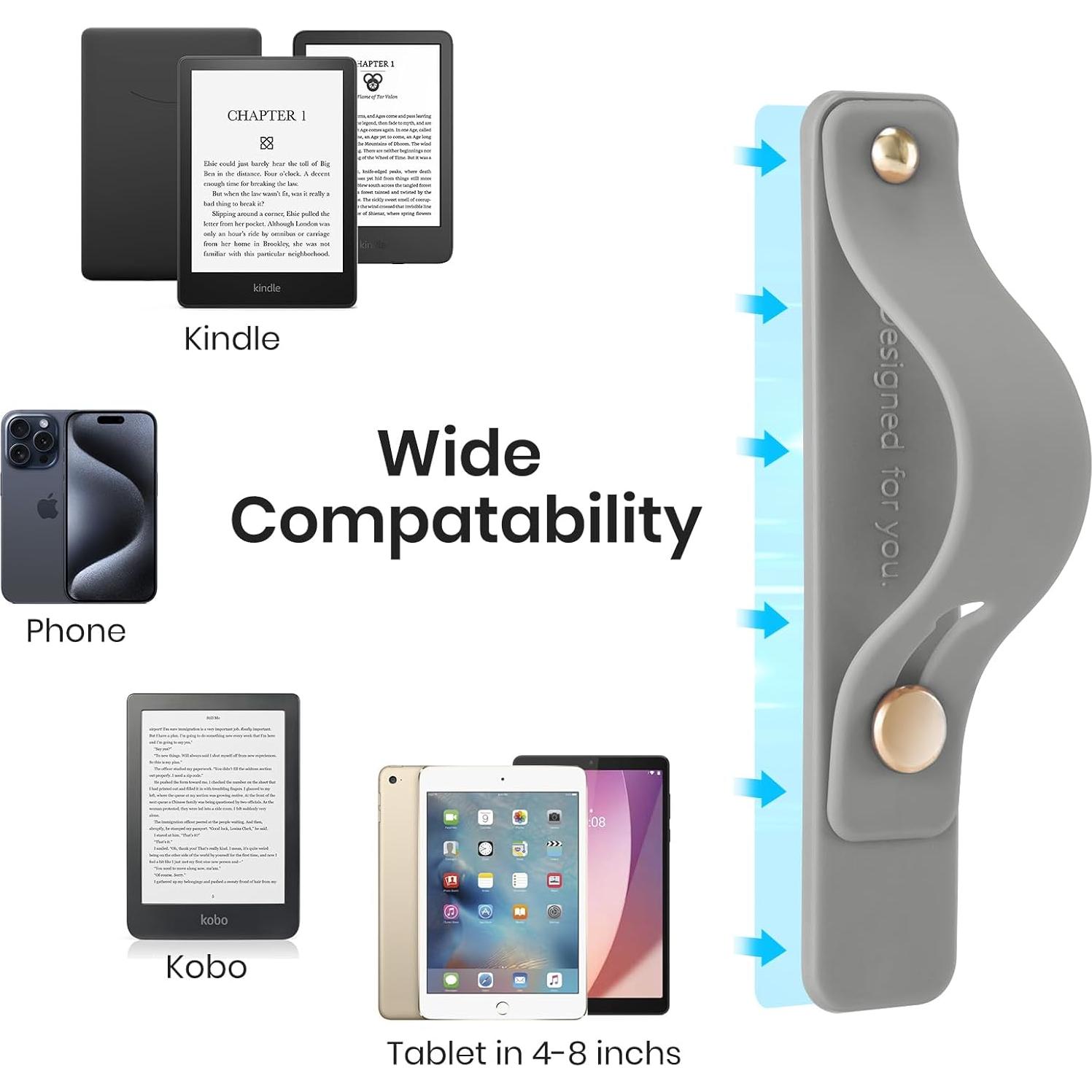 Soporte de Correa de Mano CoBak para E-Readers y Tabletas