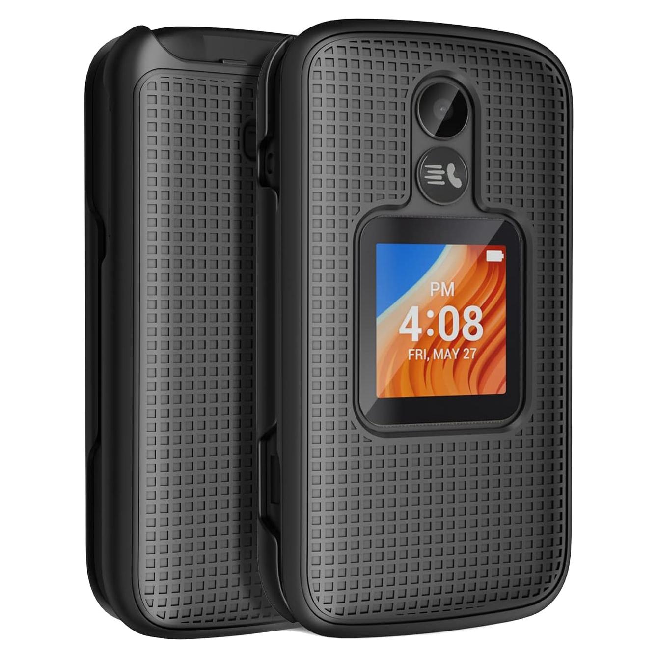 Funda Dura Nakedcellphone para Alcatel TCL Flip 2 - Negro