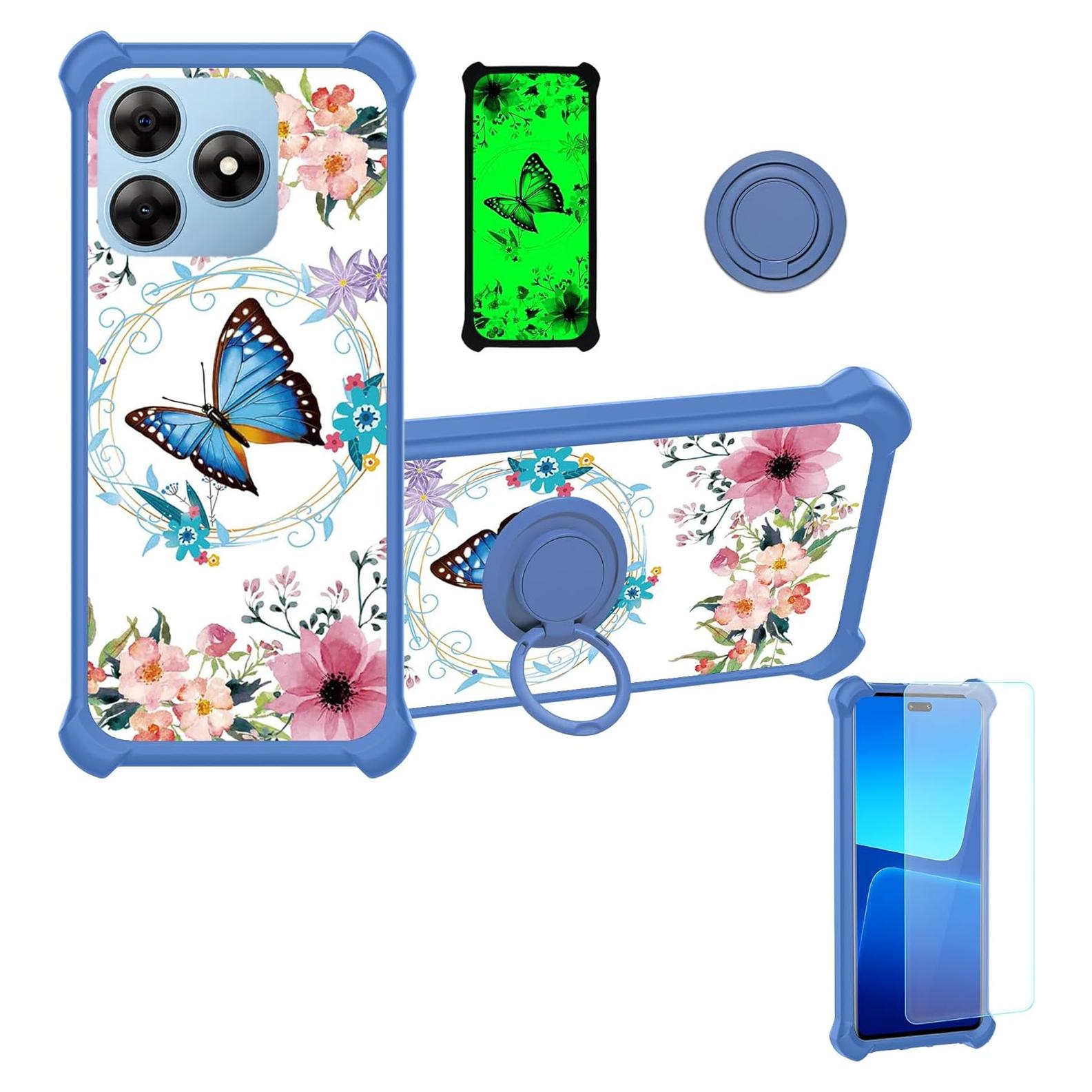 Funda Híbrida Blackview Wave 8/8C con Protector y Anillo