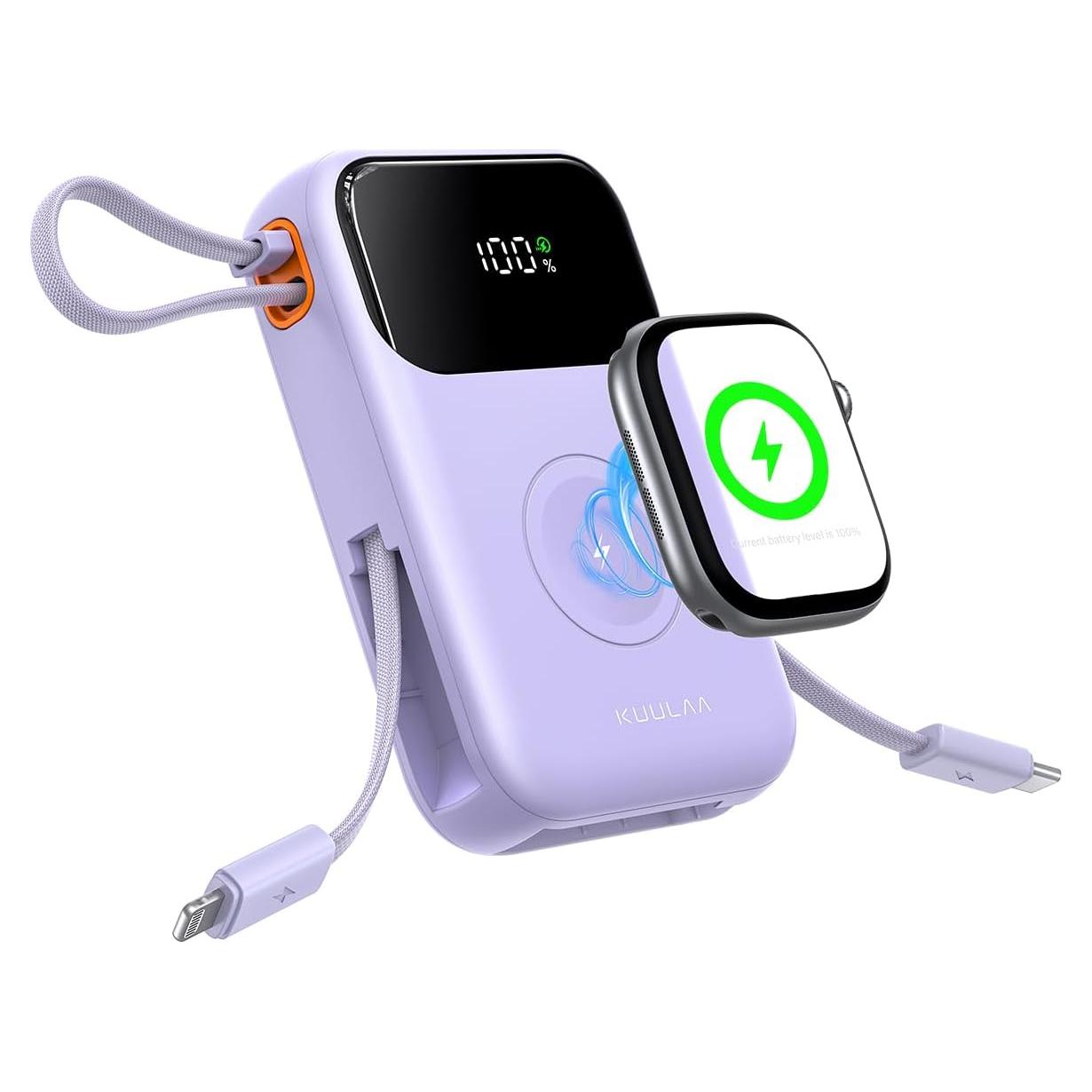 Cargador Portátil Kuulaa 10000mAh Carga Rápida 22.5W