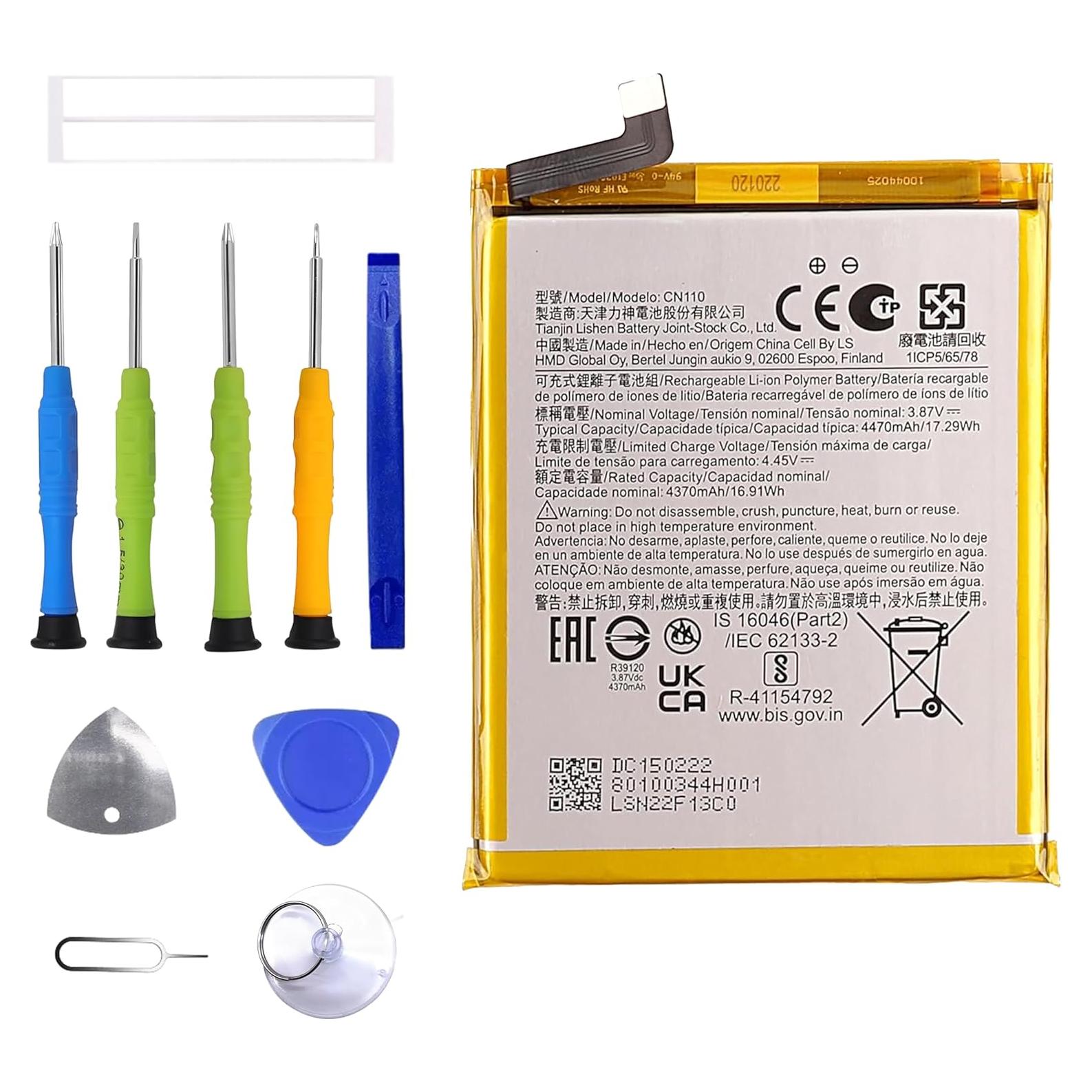 Batería Recargable CN110 para Nokia X20/X20 5G/X10 4370 mAh