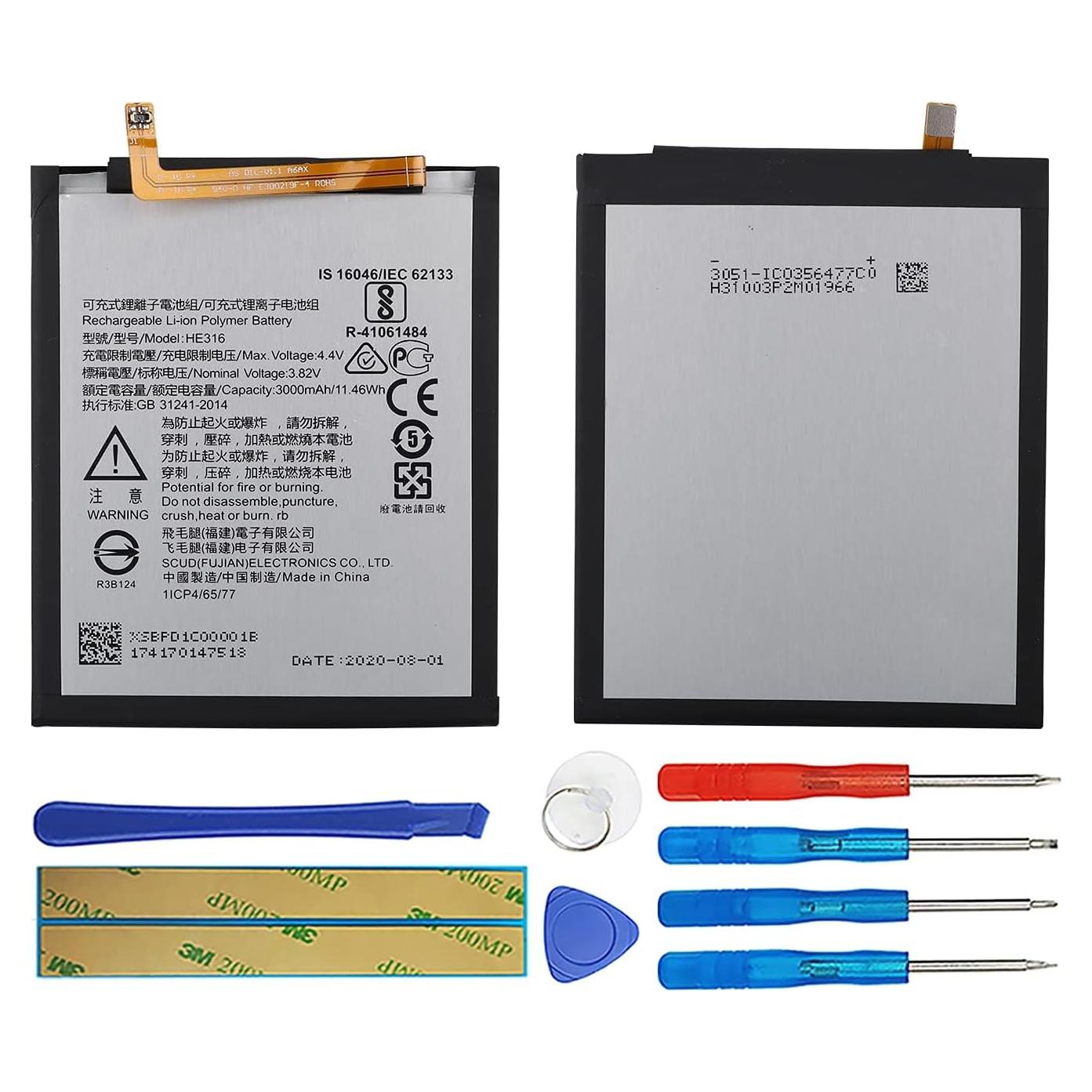 Batería Duotipa HE316 3000mAh Compatible con Nokia 6 N6