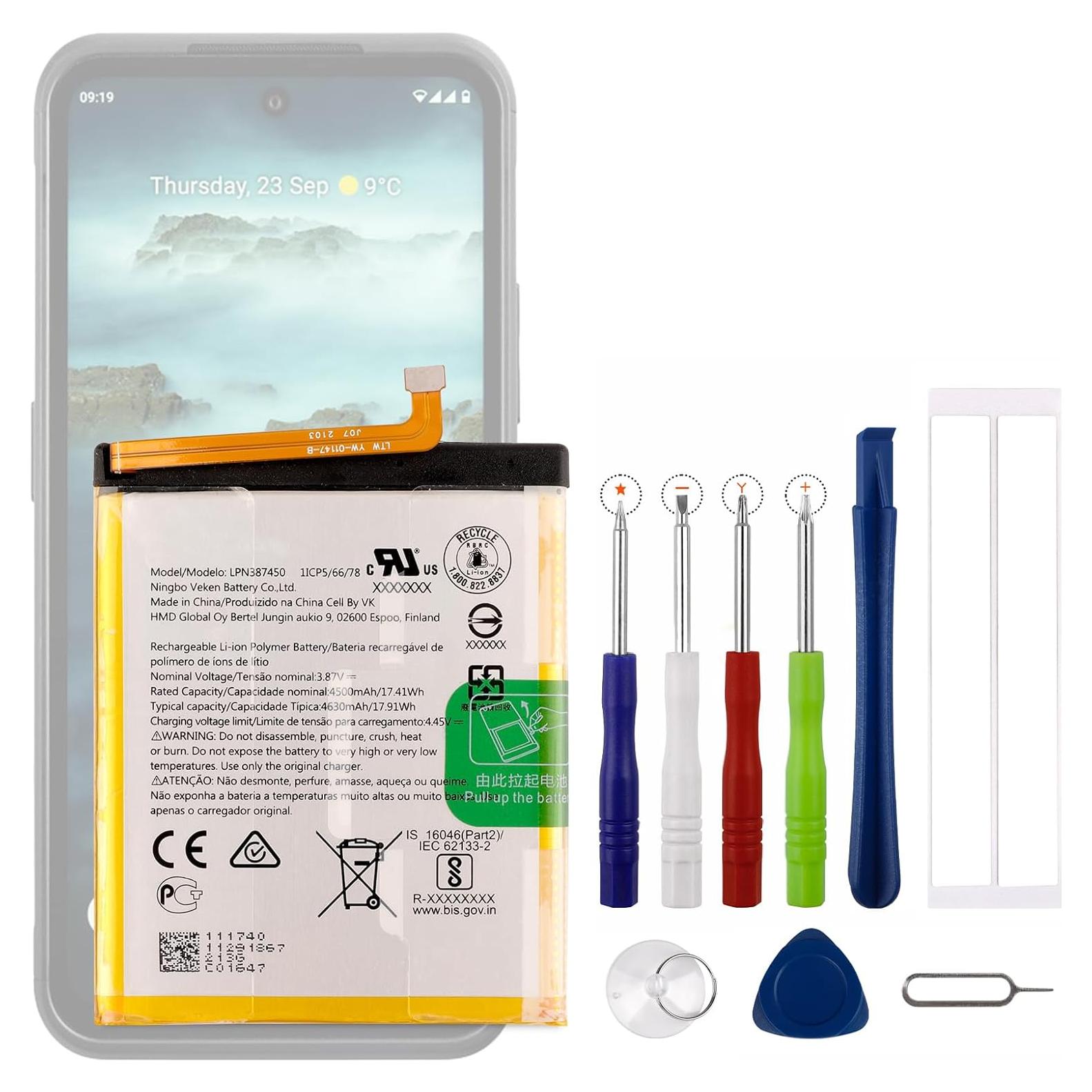 Batería de Reemplazo LPN387450 para Nokia XR20 4630mAh