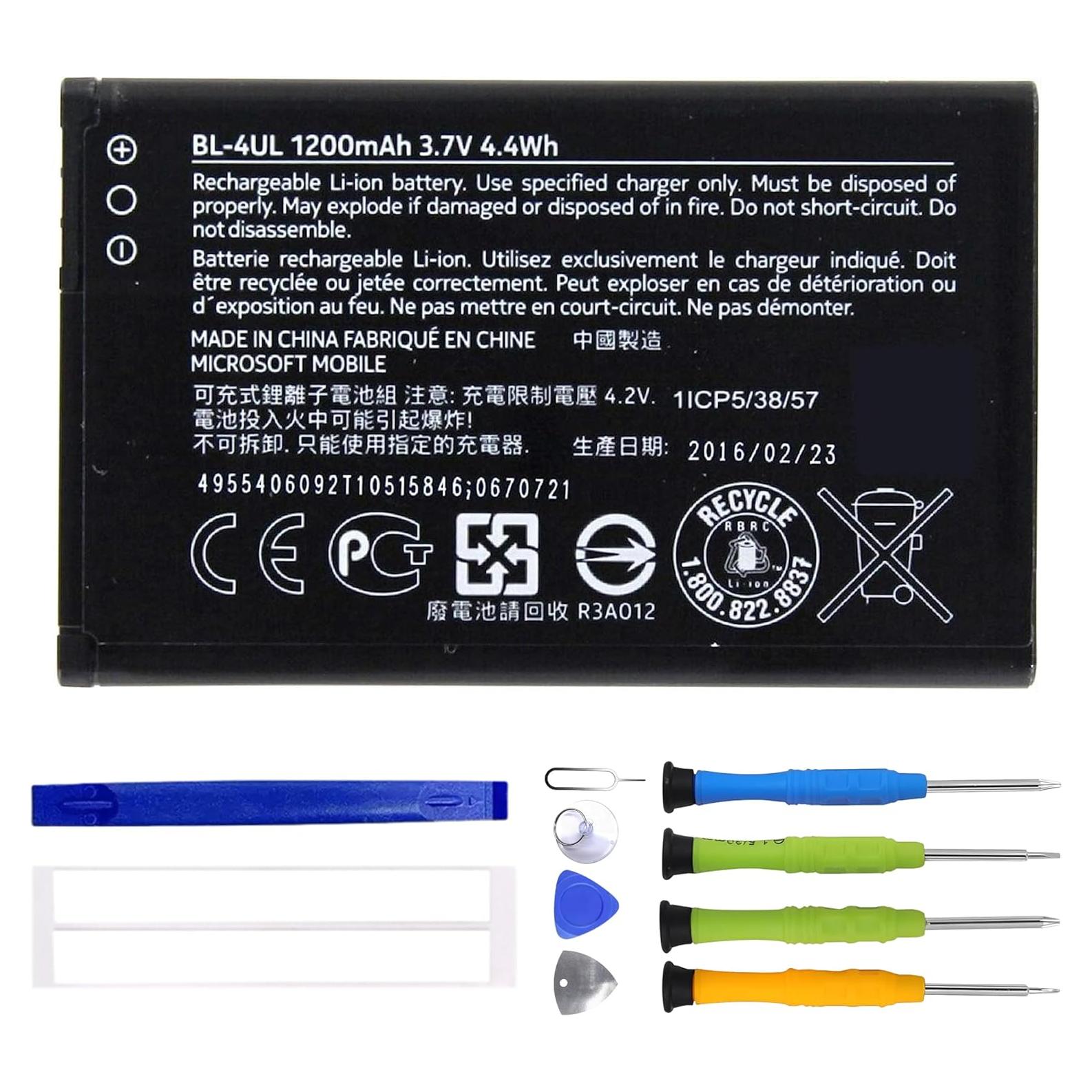 Batería Recargable BL-4UL para Nokia 3310 y 225 - 1200 mAh