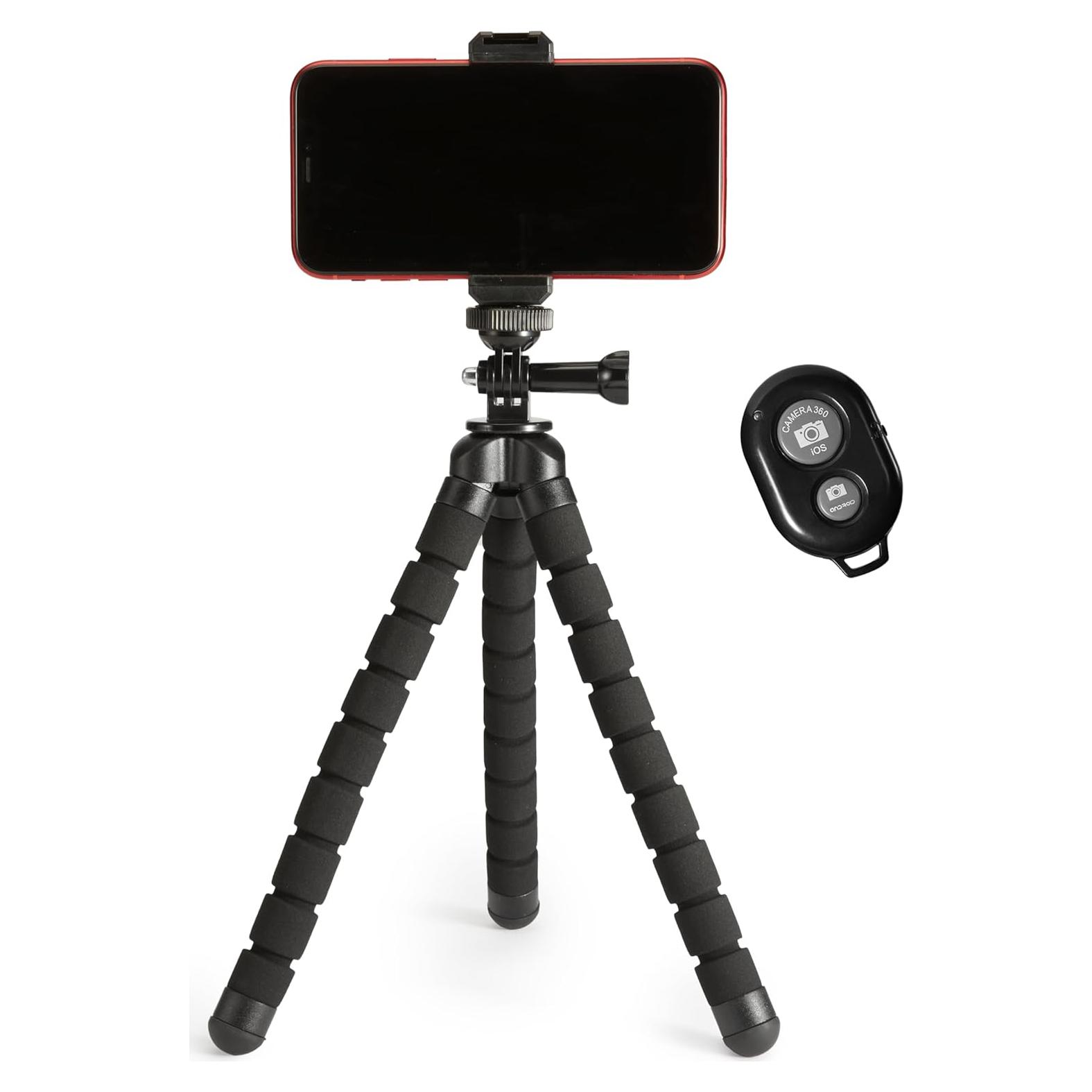 Trípode flexible Amazon Basics con control remoto 70.96 cm