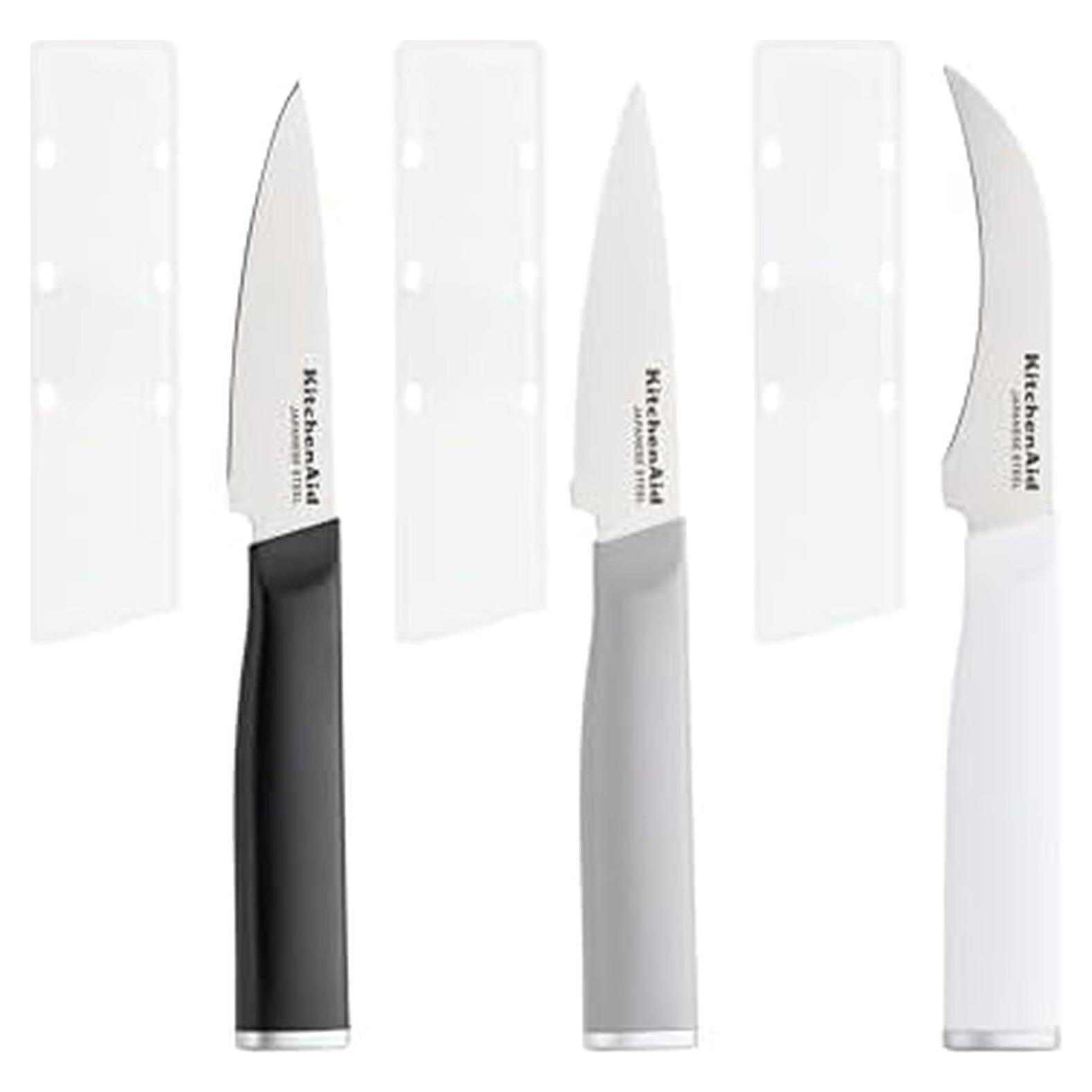 Juego de Cuchillos de Pelar KitchenAid 3 Piezas Acero Inoxidable