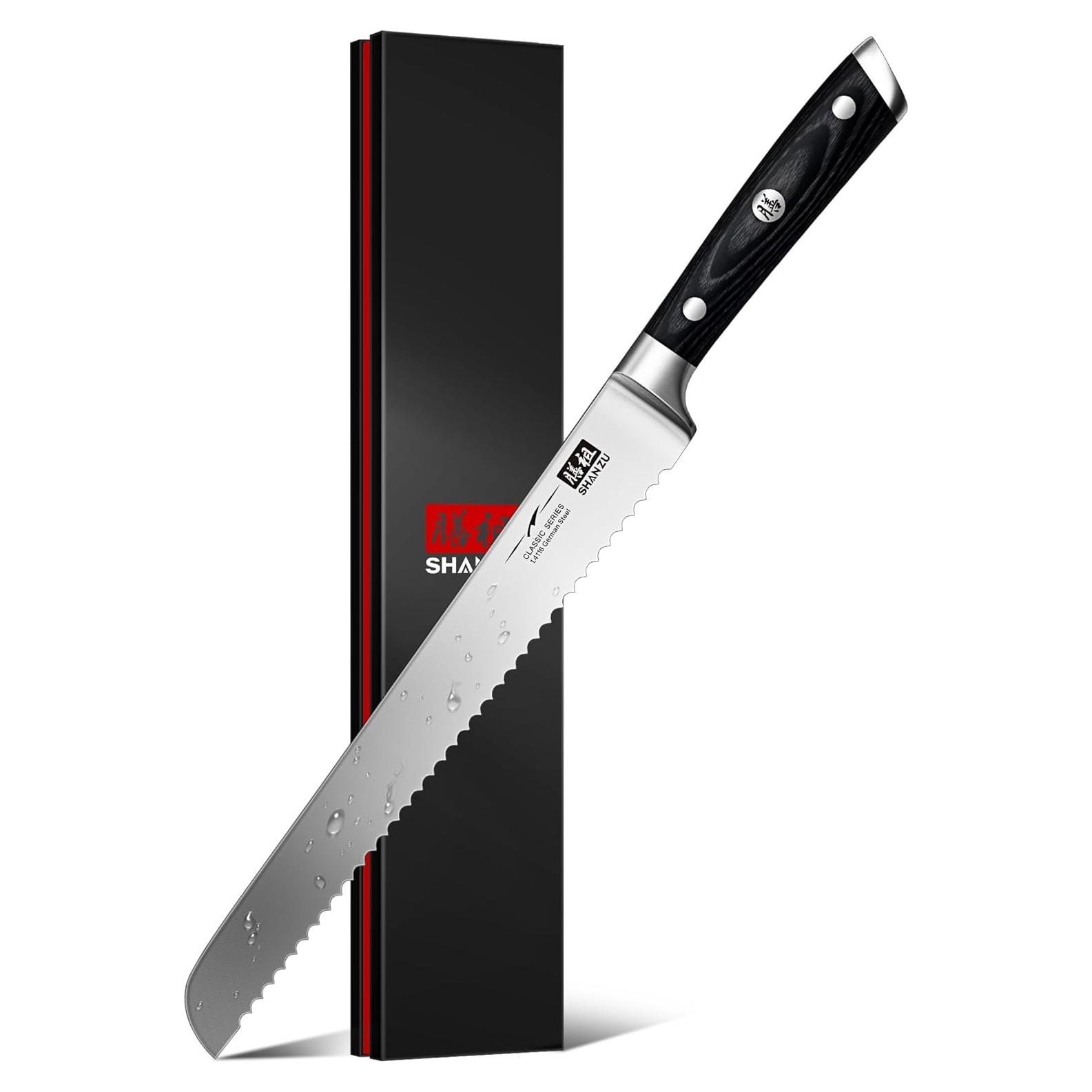 Cuchillo de Pan SHAN ZU 25.4 cm Acero Inoxidable 1.4116