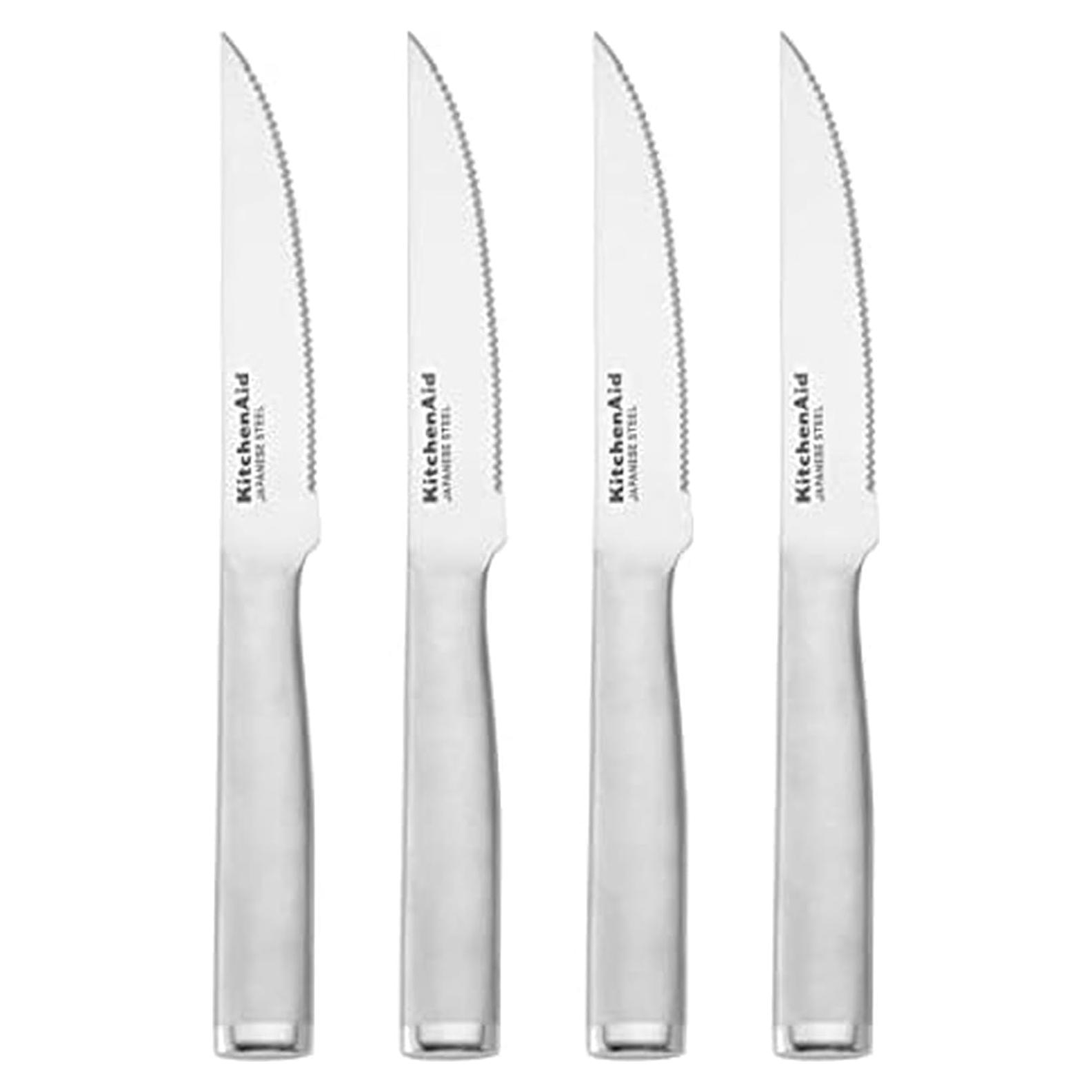 Juego de cuchillos de carne KitchenAid 4 piezas acero inoxidable