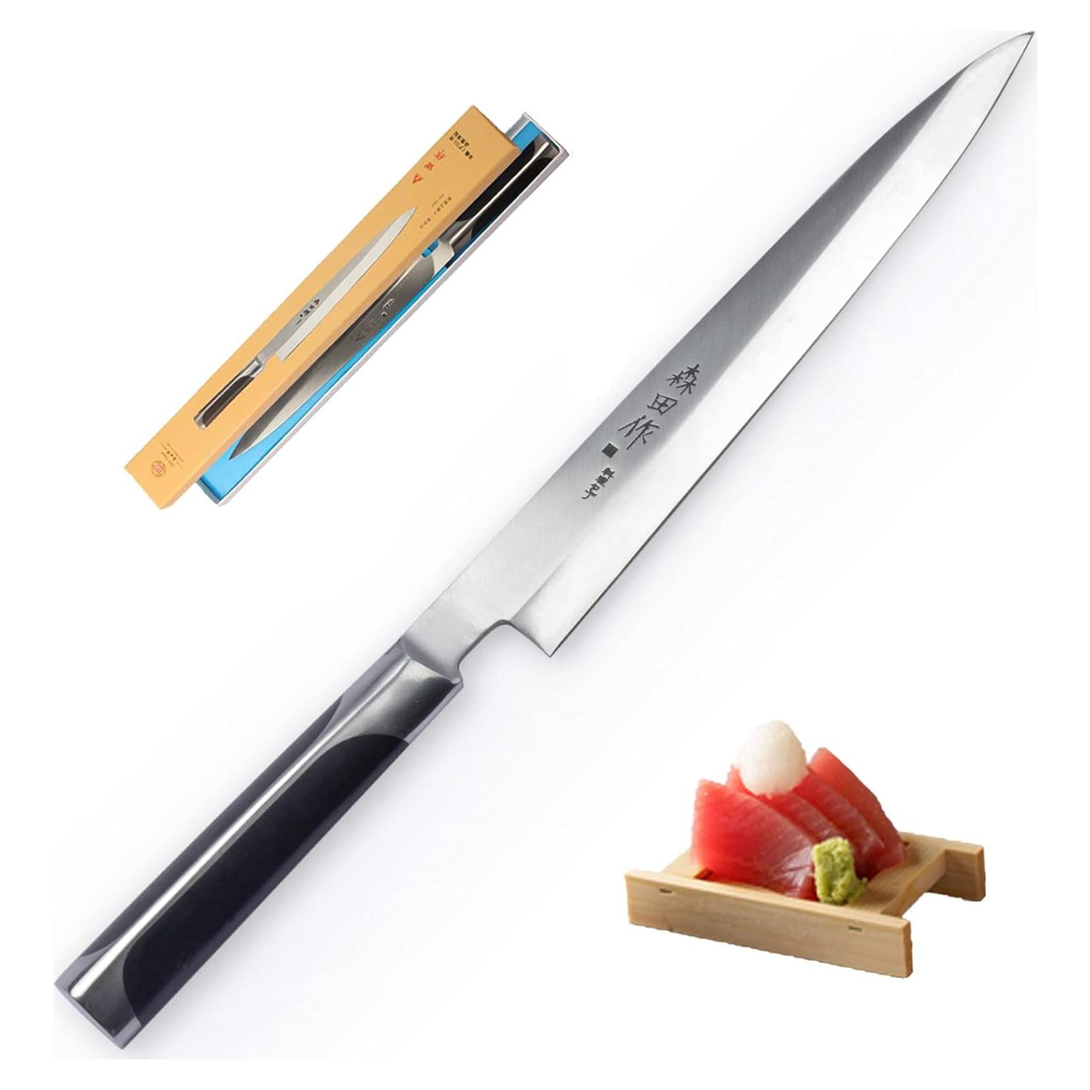 Cuchillo de Sushi Sumteene 240mm Acero Inoxidable Ergonómico