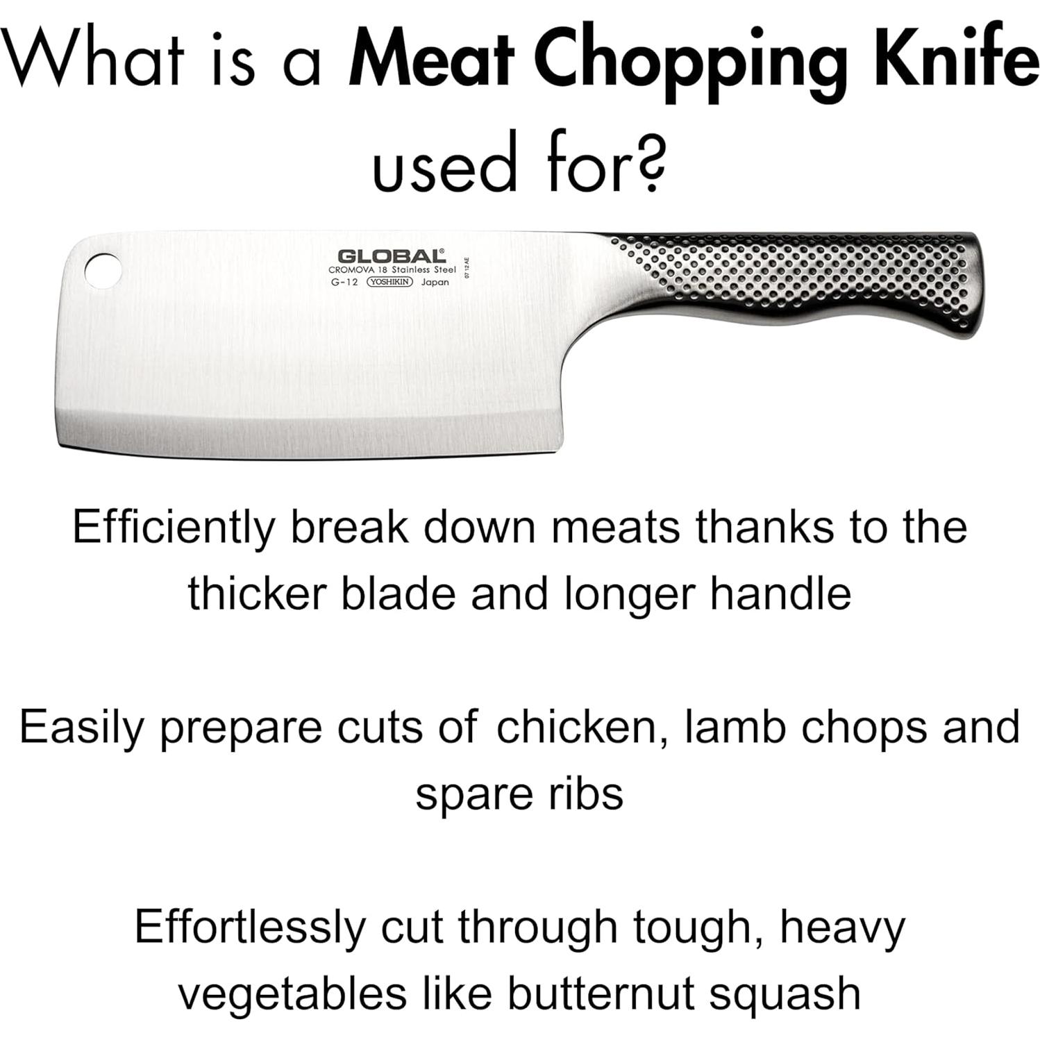 Cuchillo de Carnicería Global 6.25" Acero Inoxidable Japonés