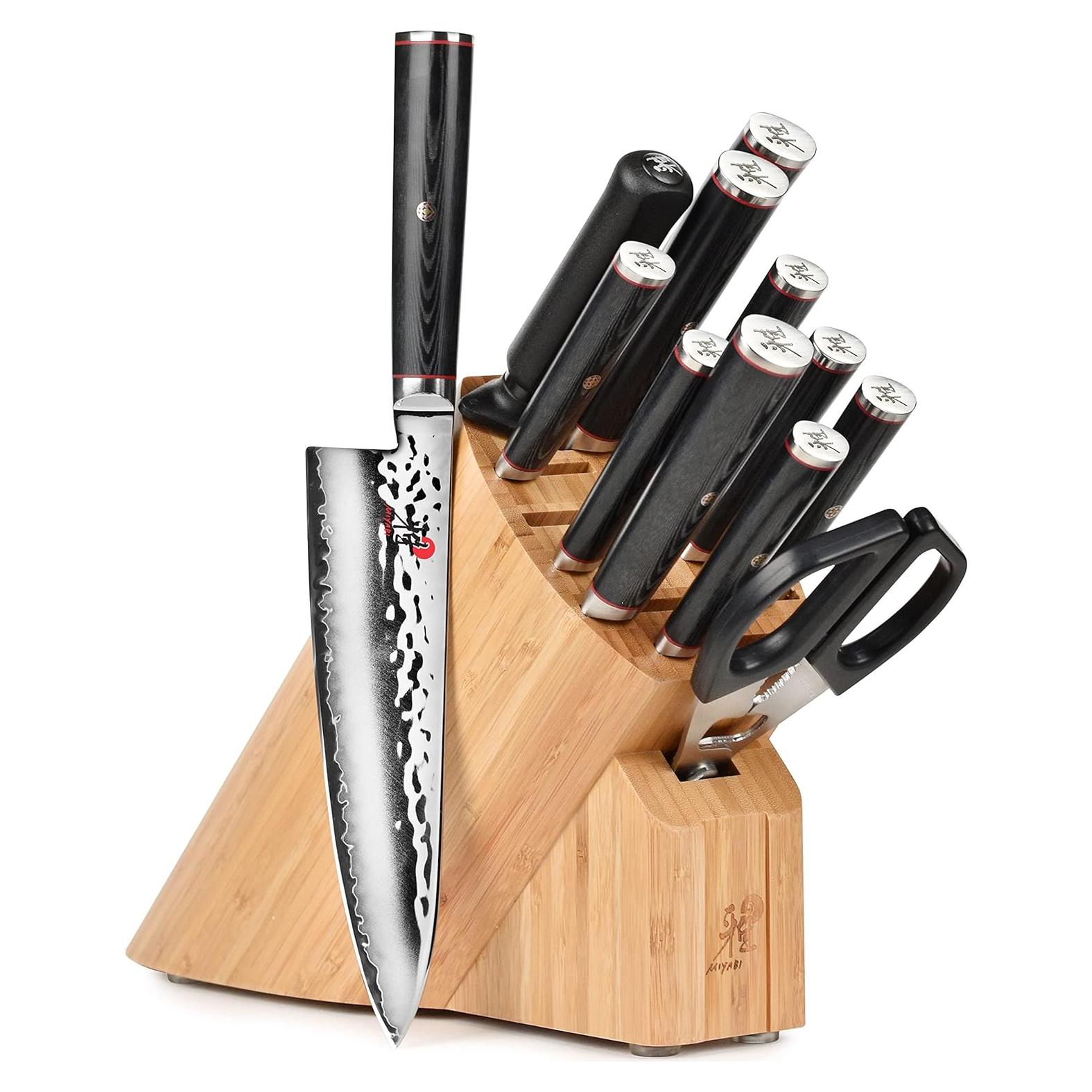 Set de Cuchillos de Bloque Miyabi Mizu SG2 13 Piezas