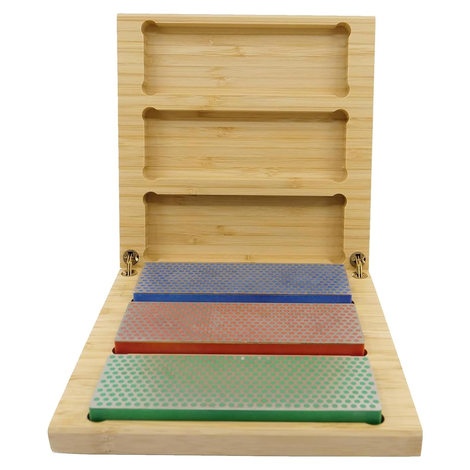 Kit de Afilado de Cuchillos DMT W6EFC con 3 Piedras de 15.24 cm