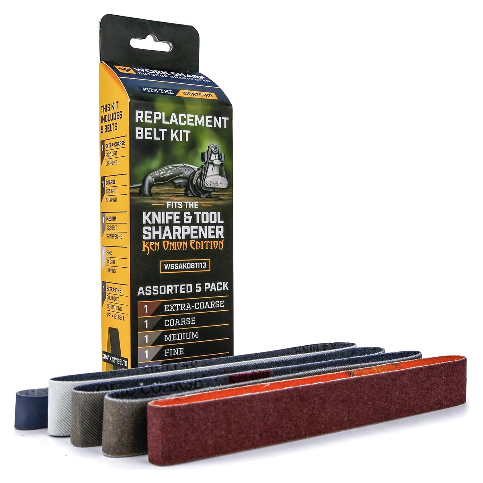 Kit de Cinta Abrasiva Work Sharp WSSAKO81113 Ken Onion