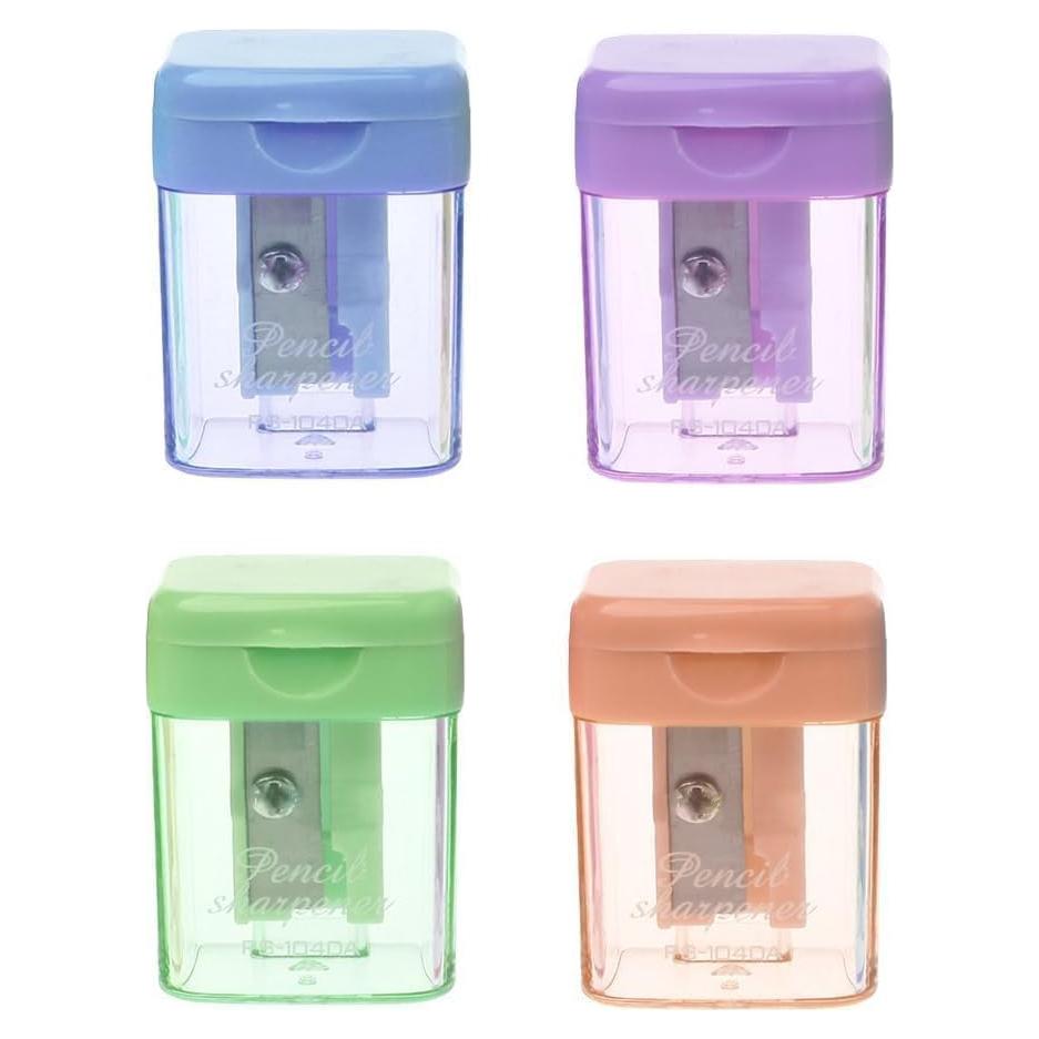 Set de 4 Sacapuntas Manuales Portátiles GANPUB Multicolor