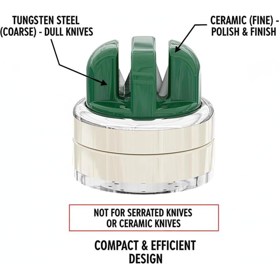 Afilador de cuchillos Vantico multiángulo con ventosa