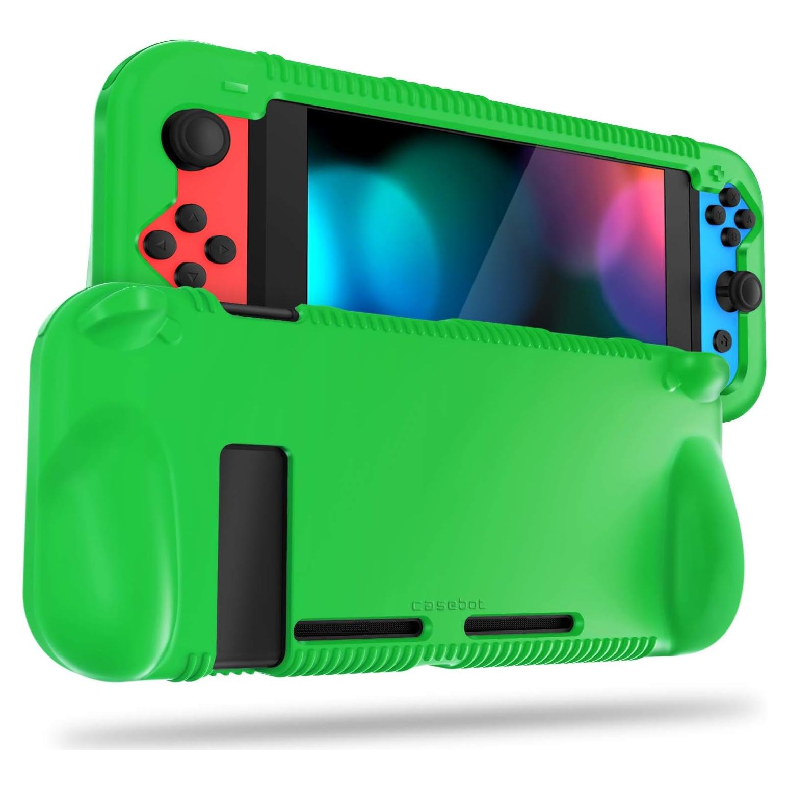 Funda de Silicona FINTIE para Nintendo Switch - Verde Ergonómica