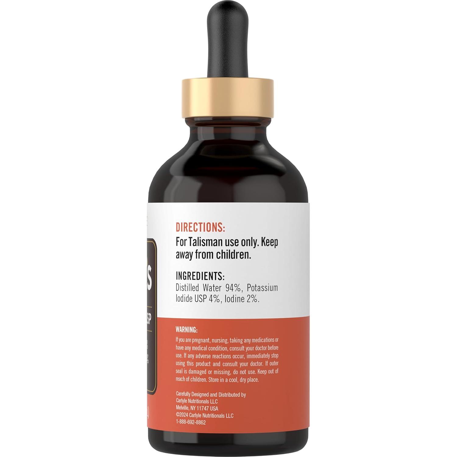 Carlyle Iodo de Lugol 2% 118 ml - Solución de Yoduro de Potasio