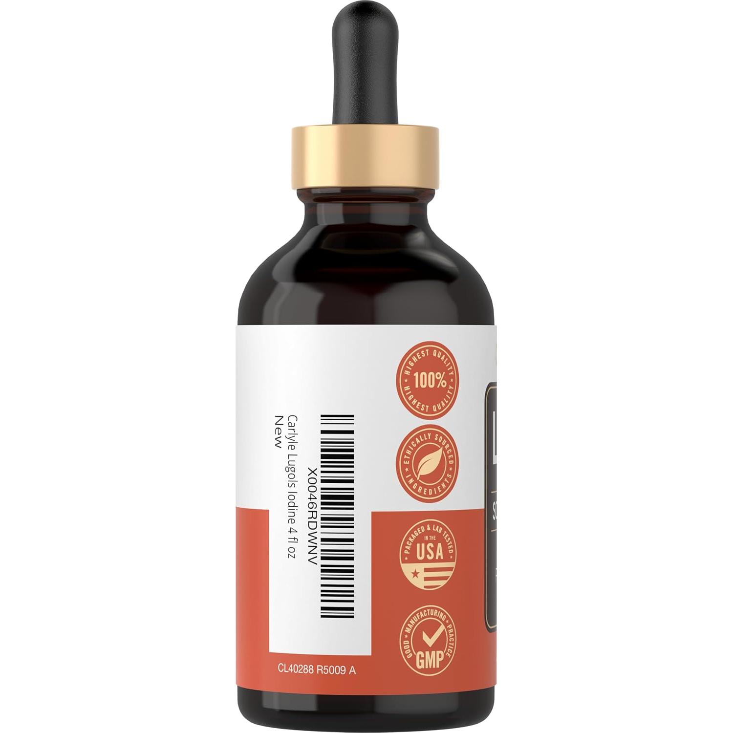 Carlyle Iodo de Lugol 2% 118 ml - Solución de Yoduro de Potasio