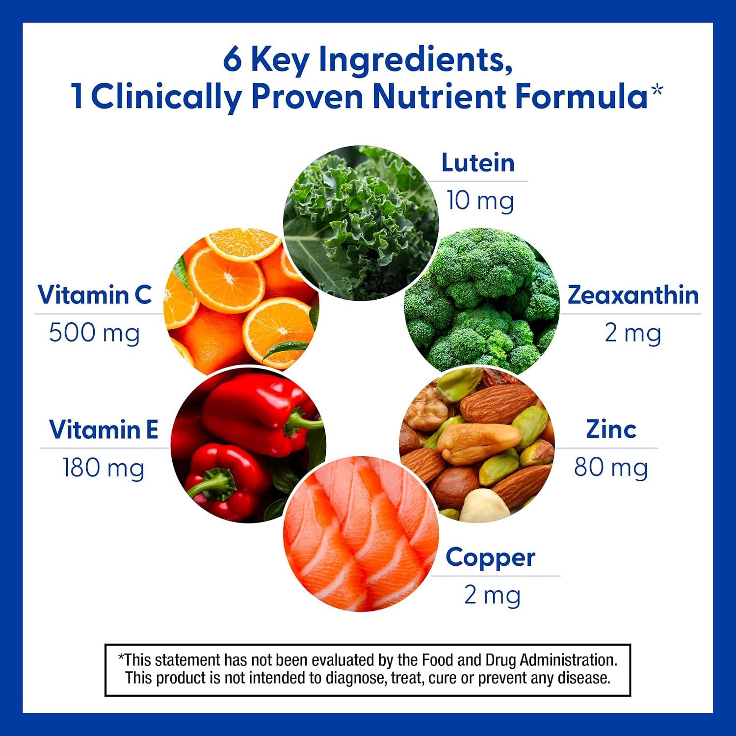 PreserVision AREDS 2 Vitaminas para Ojos Bausch + Lomb 120 Gelatinas