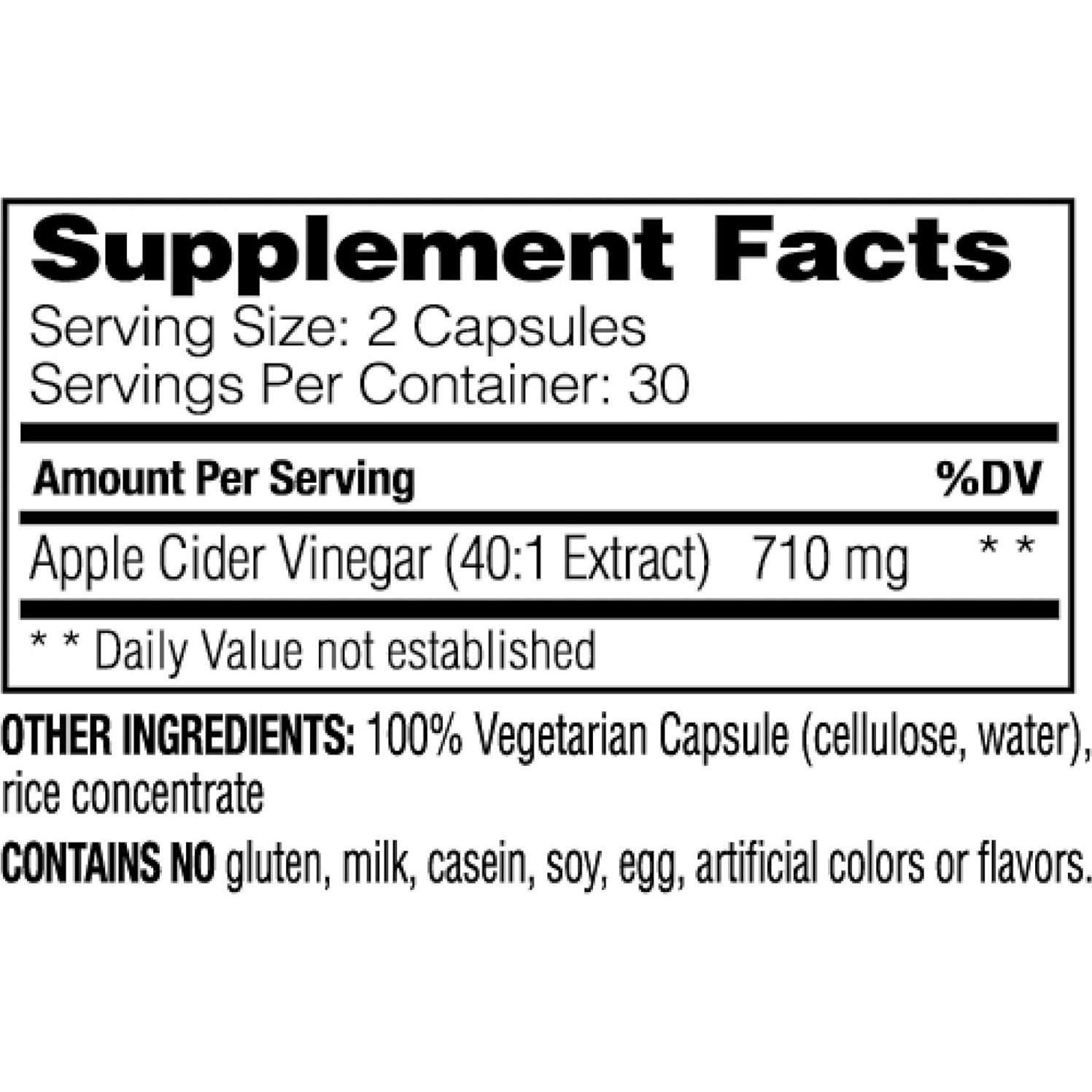 Vinagre de Sidra de Manzana Enzymedica 60 Cápsulas Veganas