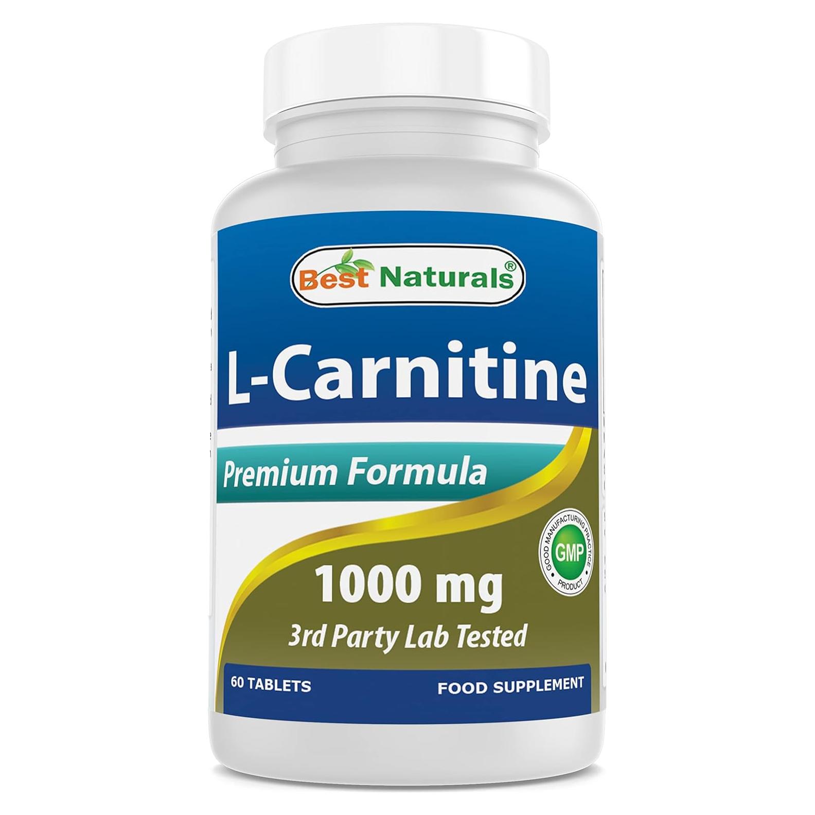 L-Carnitina 1000mg Mejores Naturales 60 Tabletas