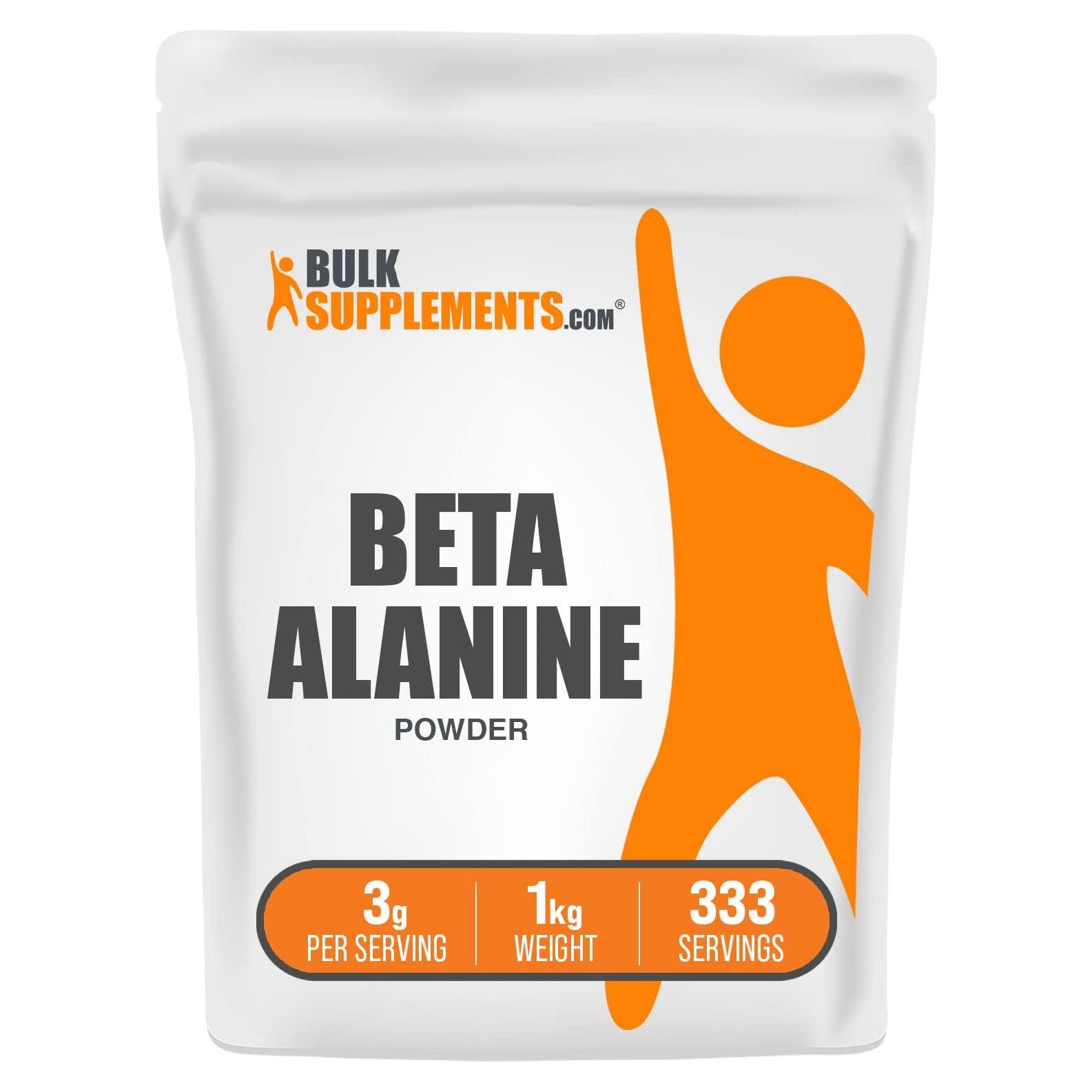 Polvo de Beta Alanina BulkSupplements 1kg - Suplemento Pre-Entrenamiento