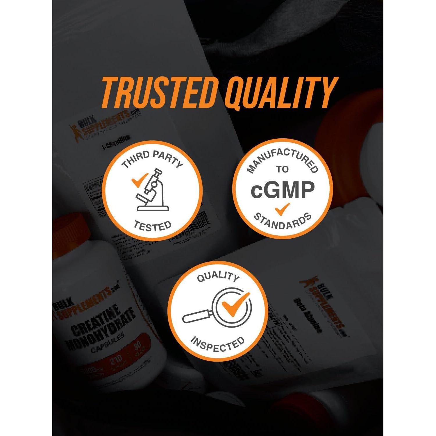 Creatina Monohidratada BulkSupplements 500g Sin Sabor - 5g por Porción