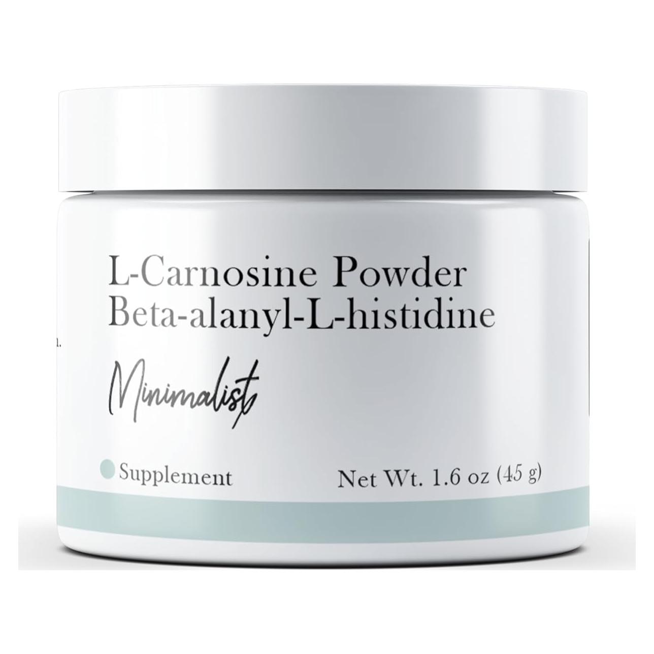 Polvo de L-Carnosina Minimalista 45.36 g Suplemento Dietético
